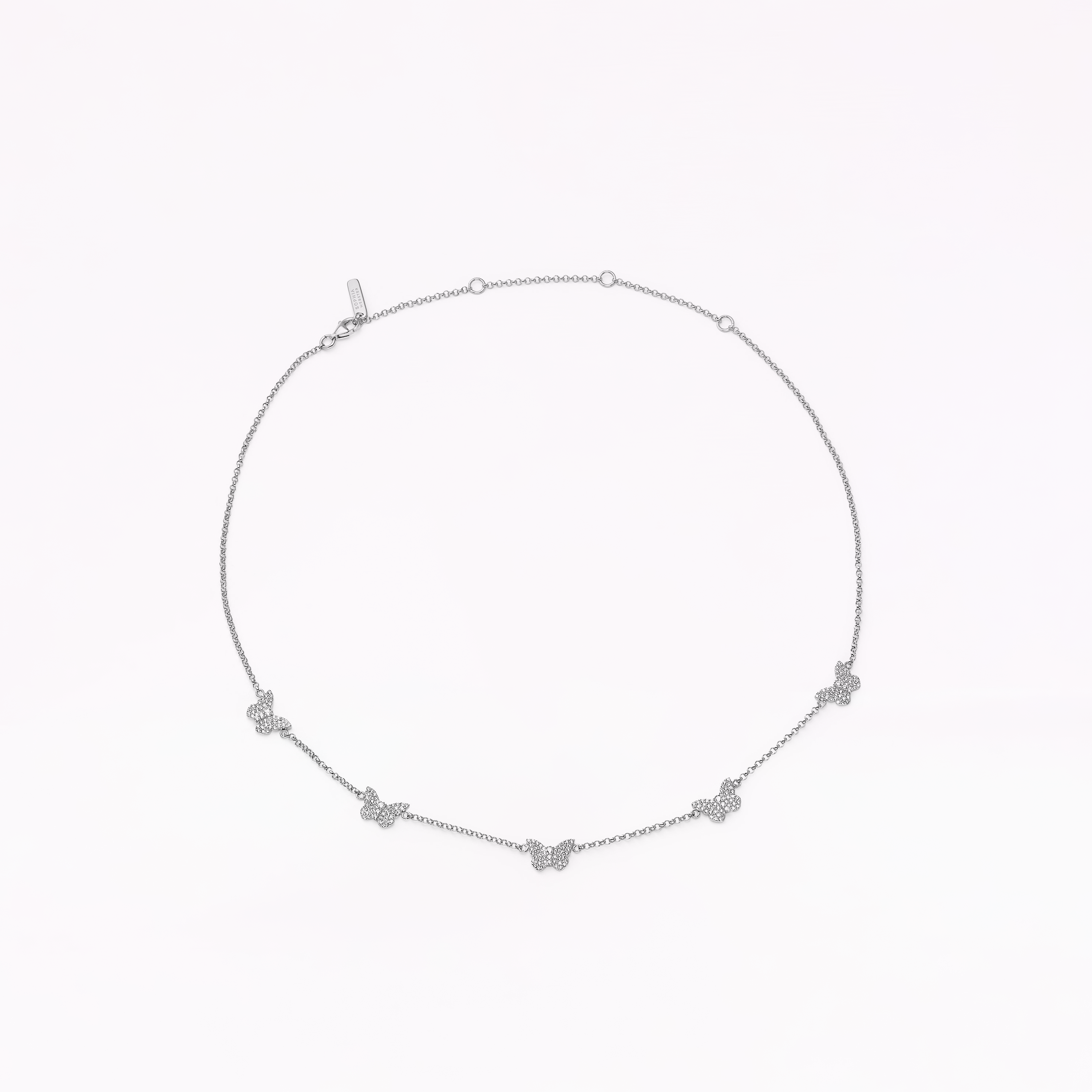 Papillon Silver Multi Necklace – Sophia Webster