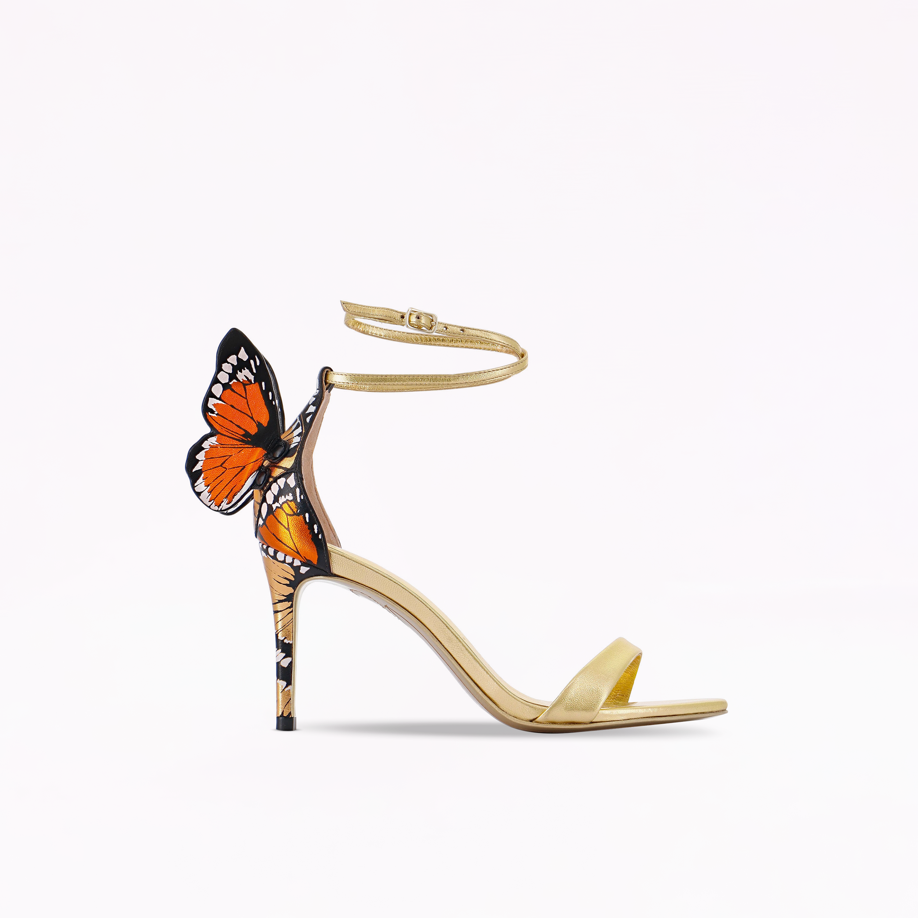 お値下げ❤️ Sophia Webster バタフライシューズ Chiara Butterfly Gold Mid Heel Sandal – Sophia Webster