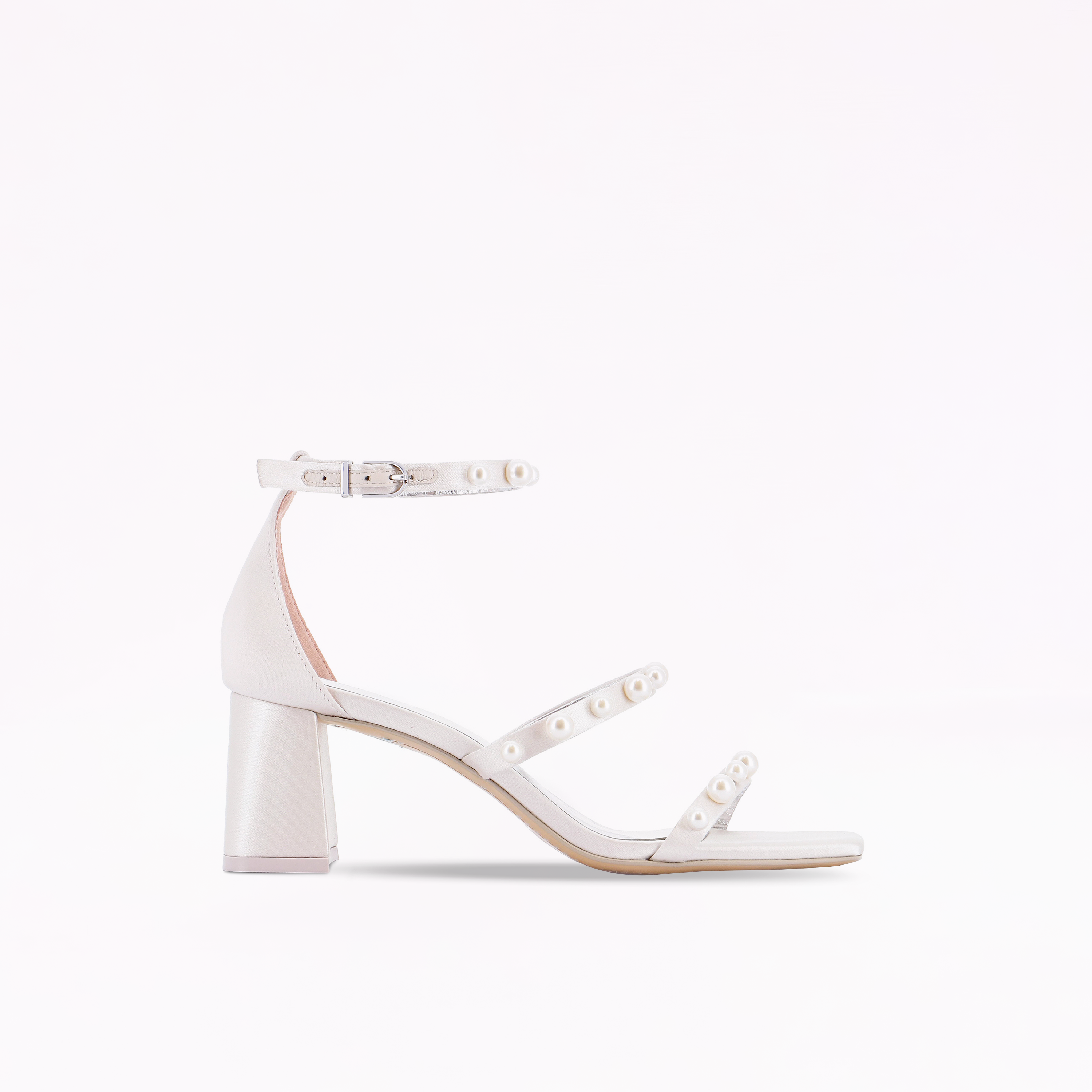 Rosalind Pearl Wifey For Lifey Mid Block Bridal Sandal – Sophia