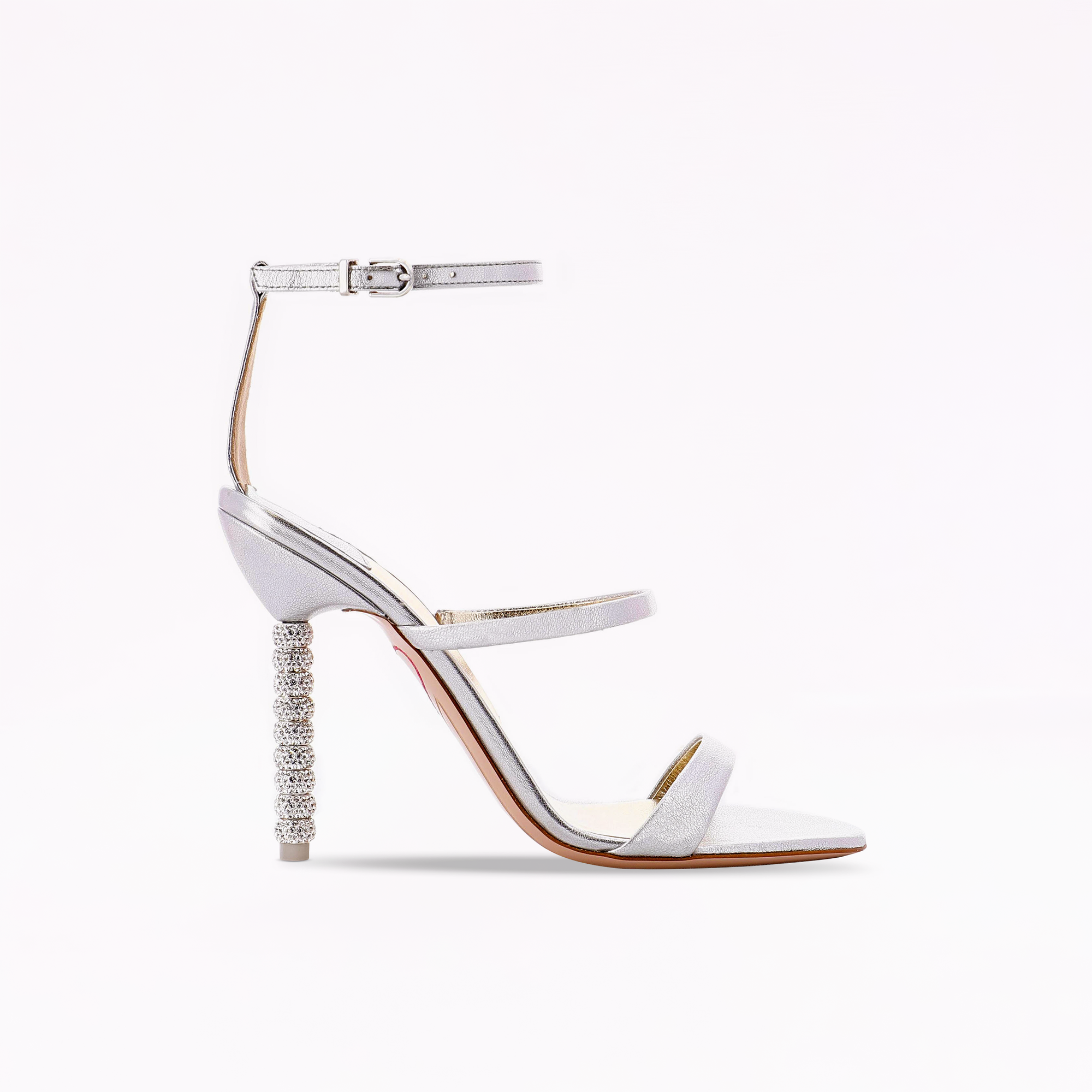Rosalind Crystal Heel Silver Sandal – Sophia Webster