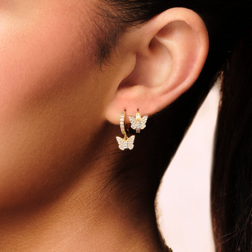 Papillion Huggies Earrings