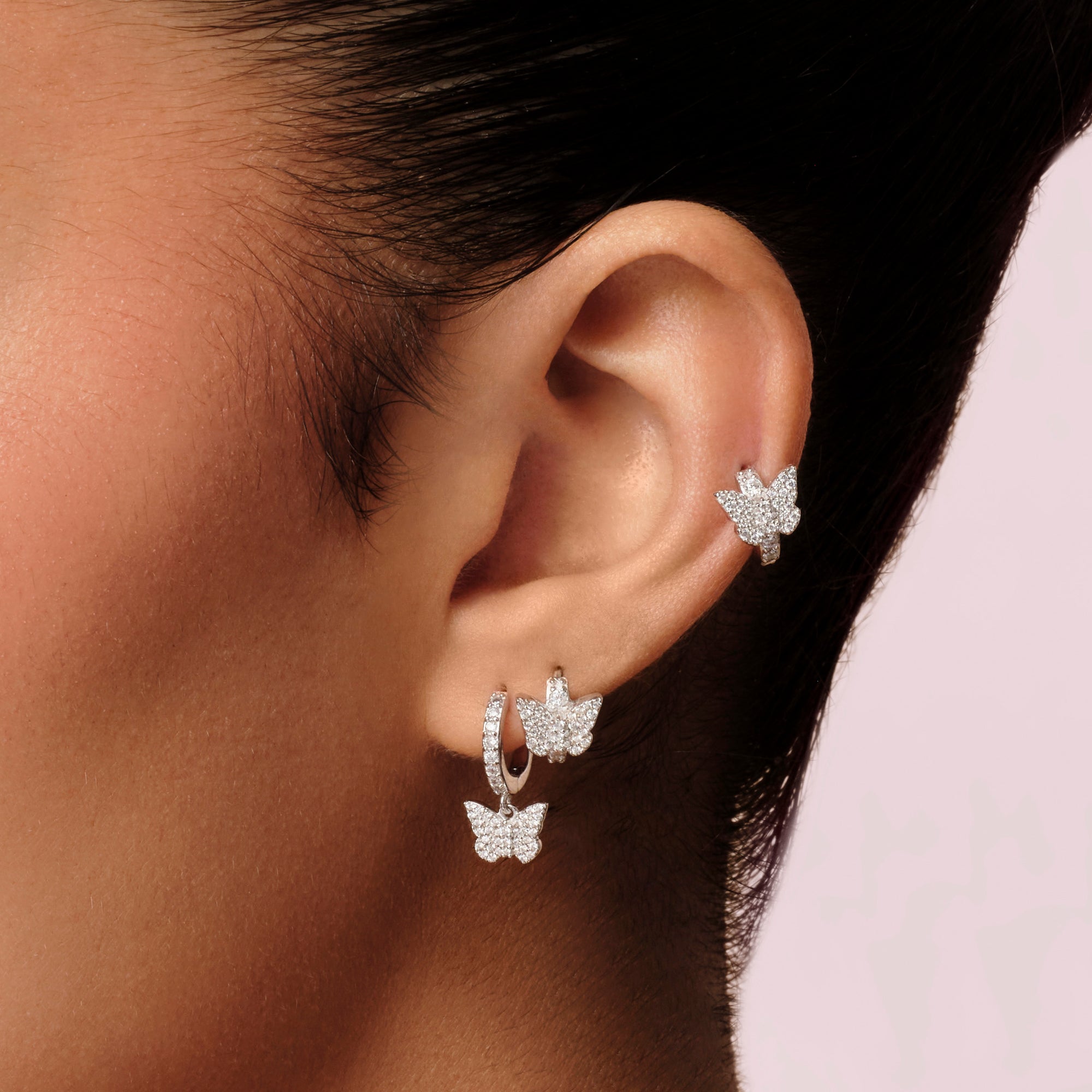 Papillion Mini Huggies Earrings