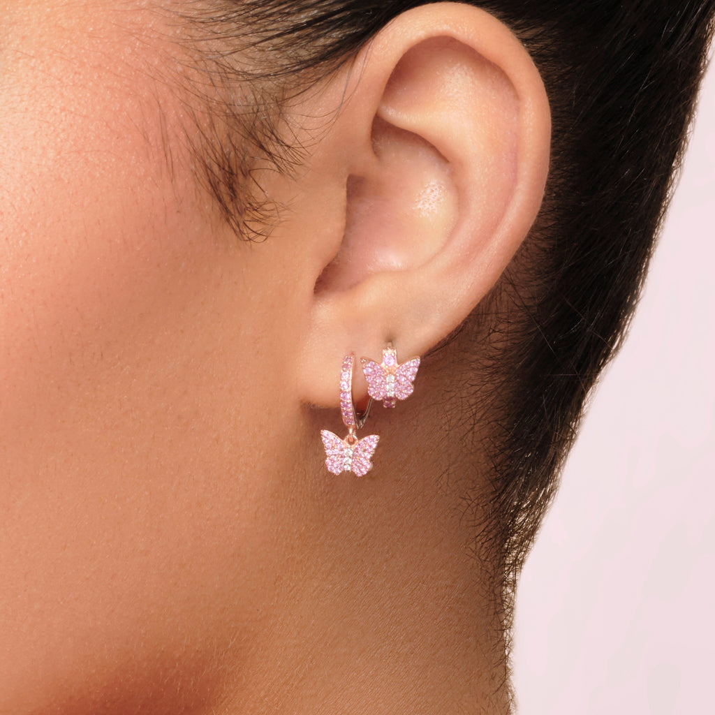 Papillion Mini Huggies Earrings