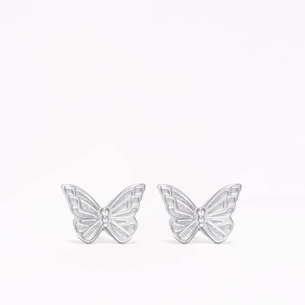 Mariposa Silver Stud Earrings