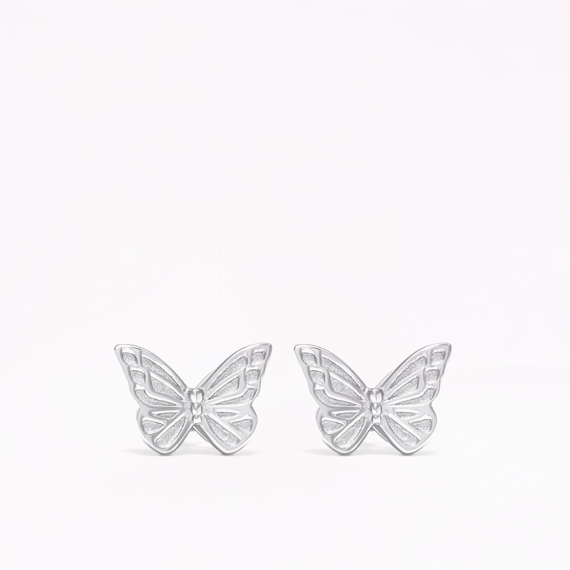 Mariposa Silver Stud Earrings