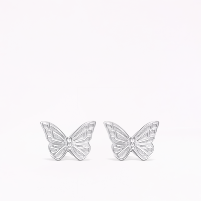 Mariposa Silver Stud Earrings