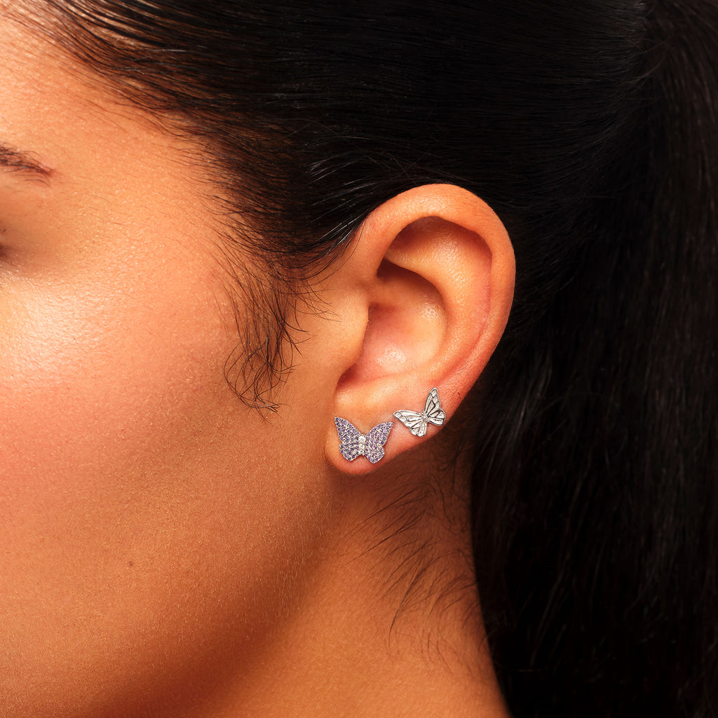 Mariposa Silver Stud Earrings