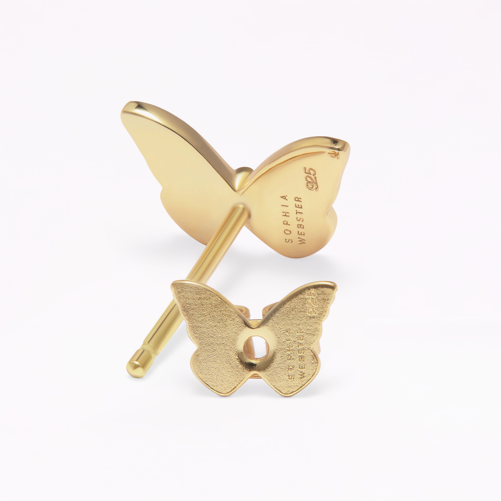 Mariposa 18K Gold Stud Earrings