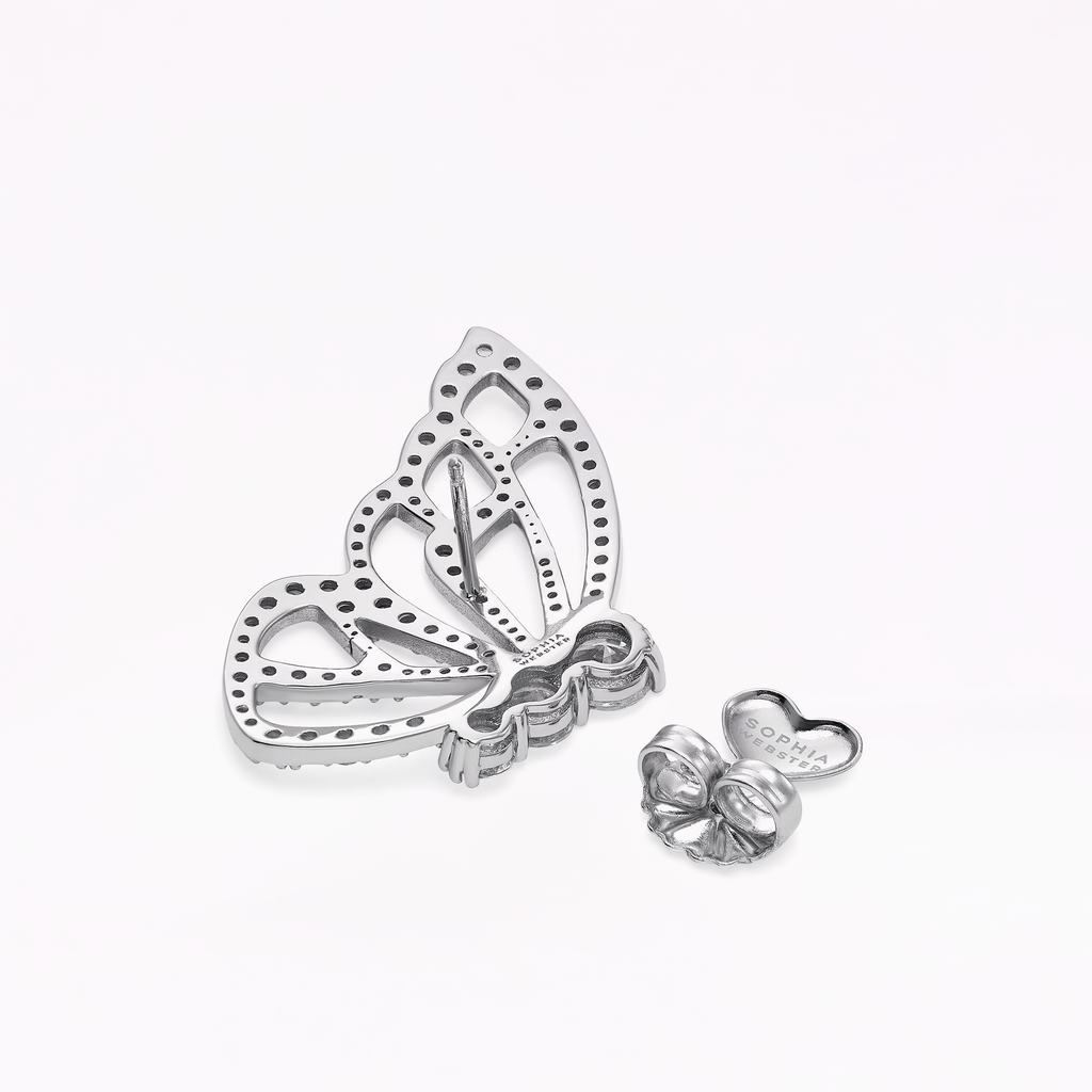 Papillon Silver Statement Earrings