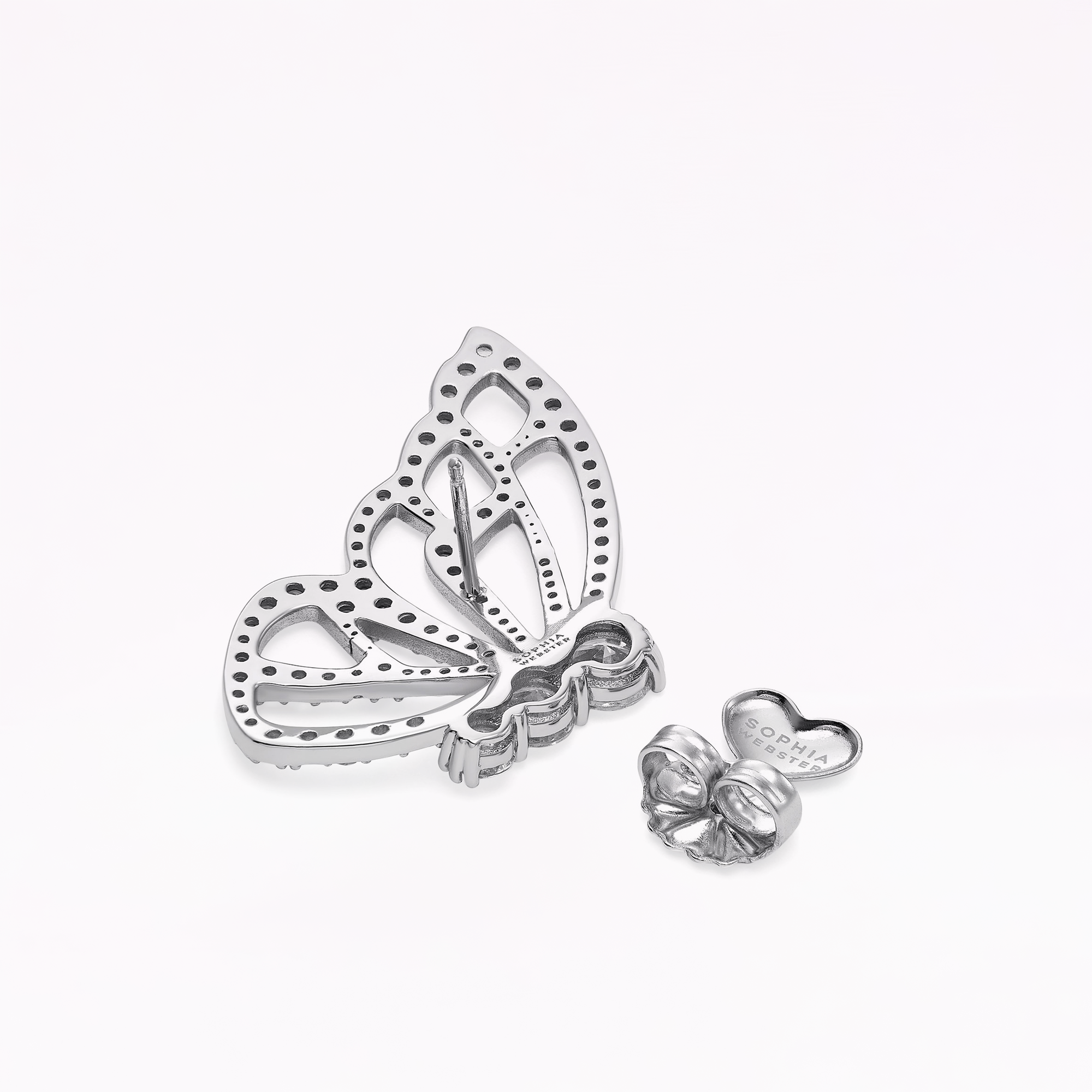 Papillon Silver Statement Earrings