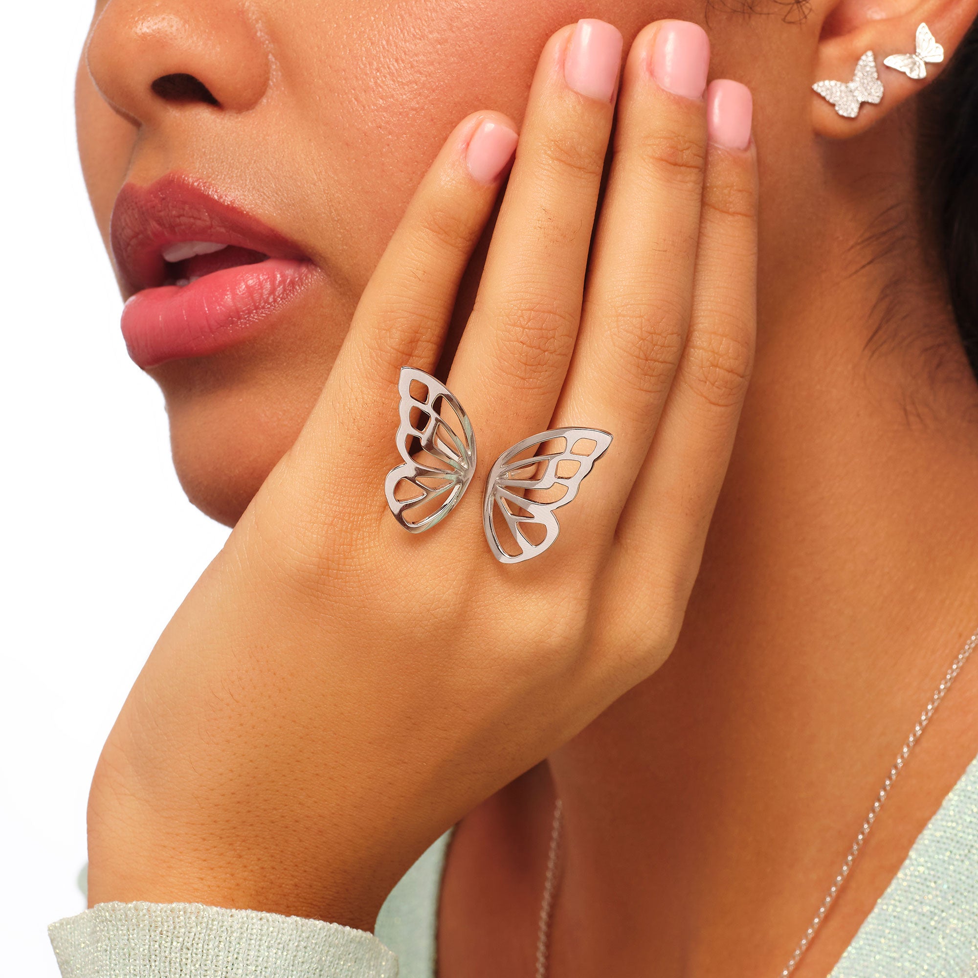 Mariposa Silver Open Ring