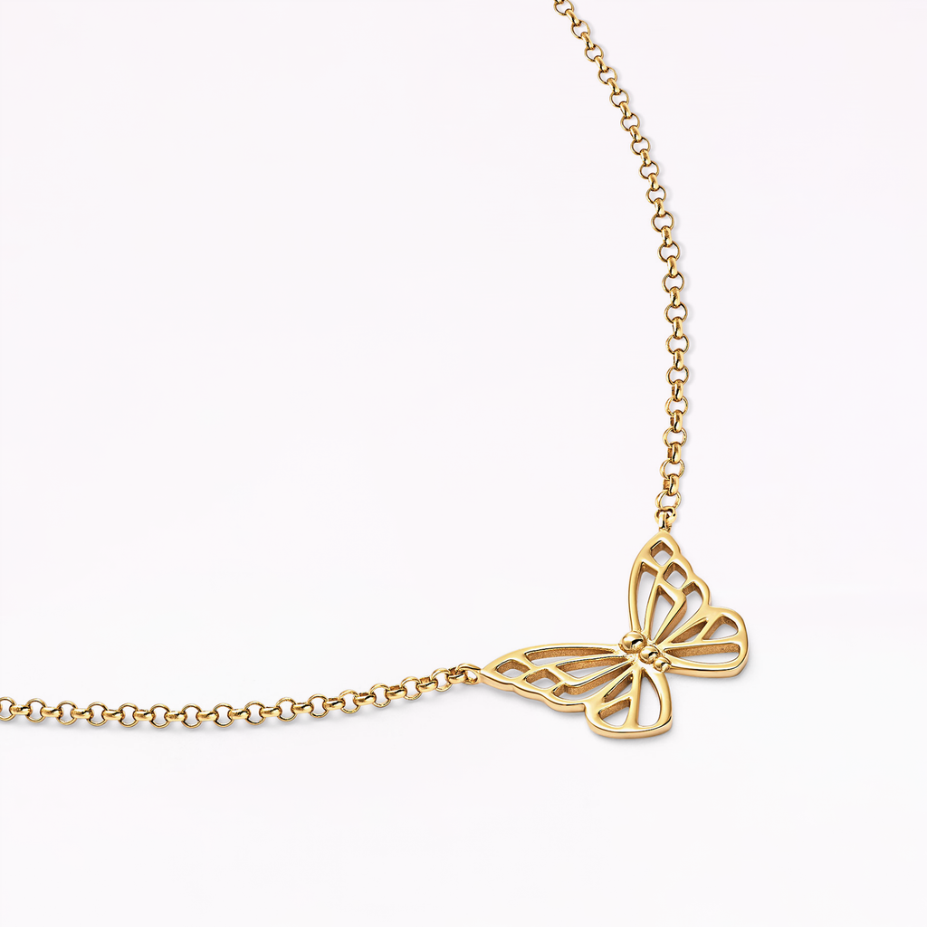 Mariposa 18K Gold Pendant Necklace