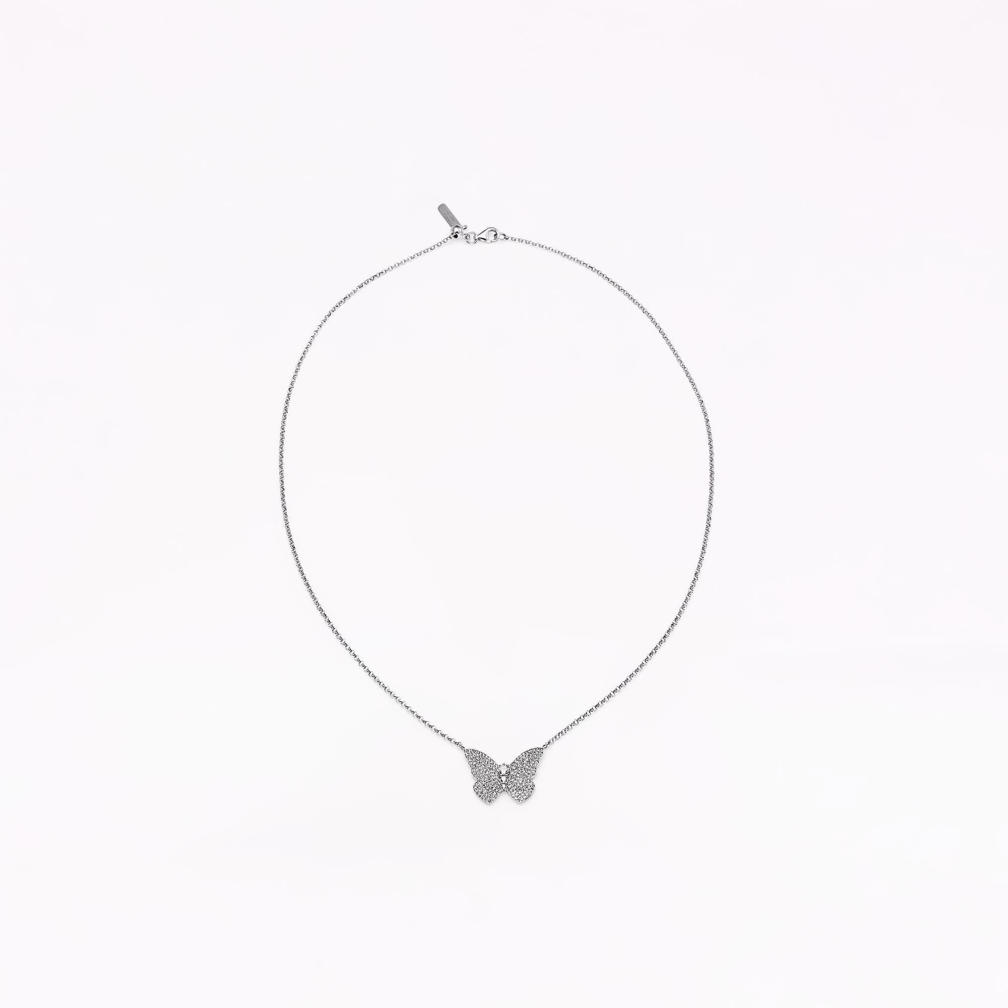 Papillon Silver Pendant Necklace