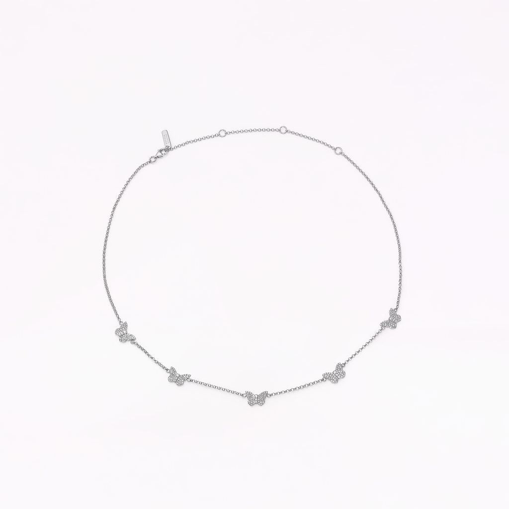 Papillon Silver Multi Necklace