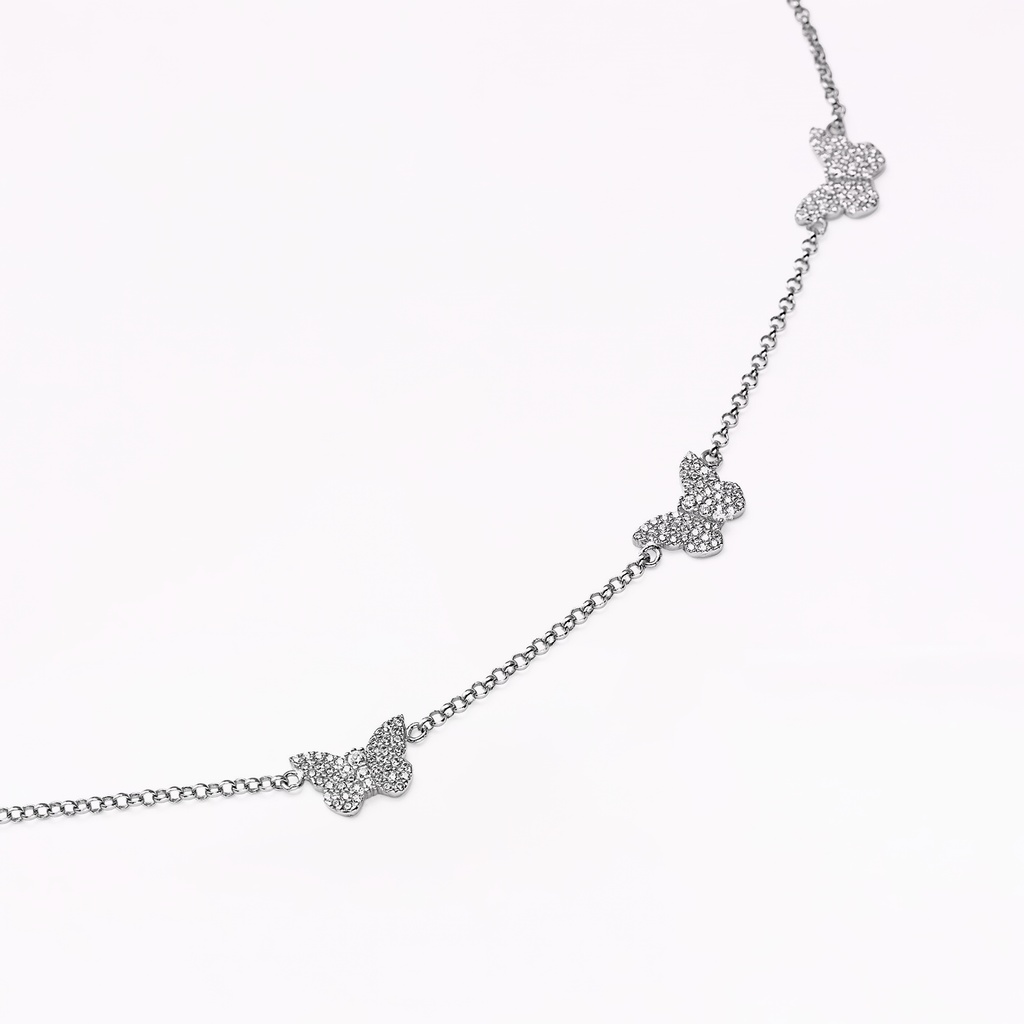 Papillon Silver Multi Necklace