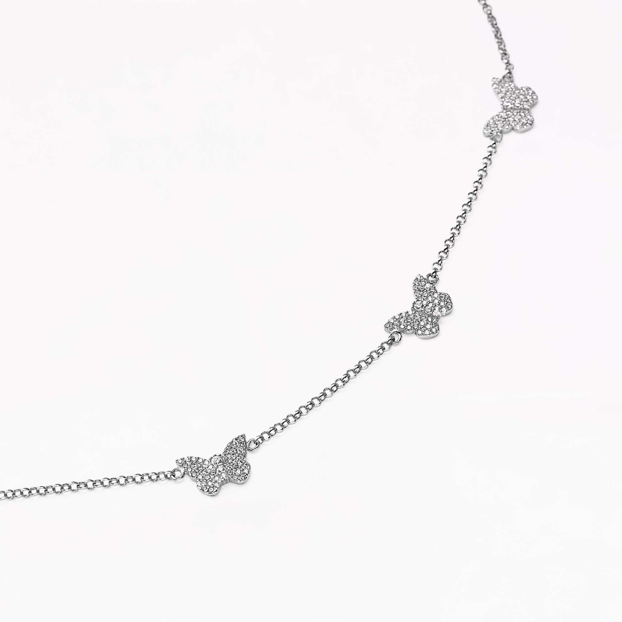 Papillon Silver Multi Necklace