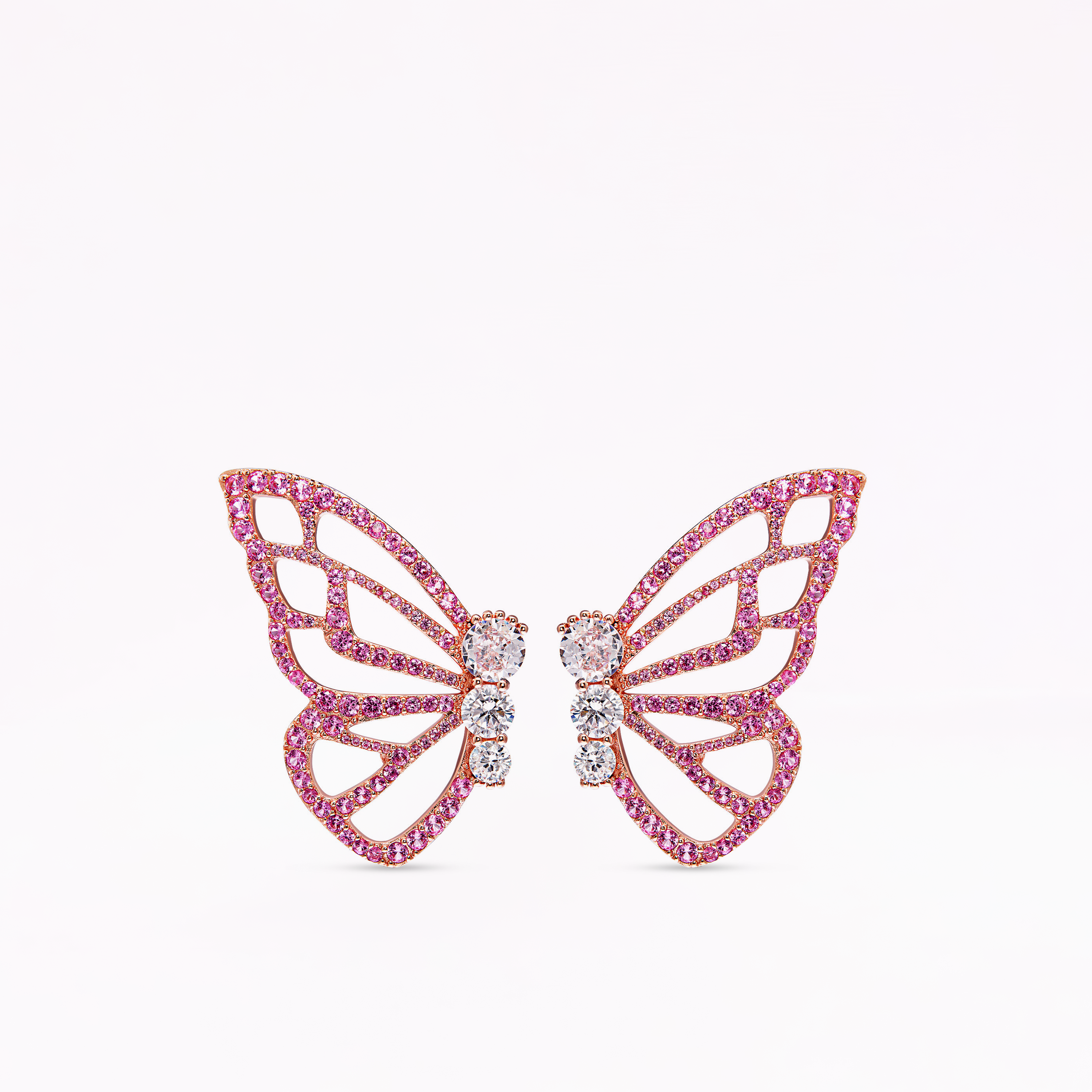 Papillon 18K Rose Gold Statement Earrings – Sophia Webster