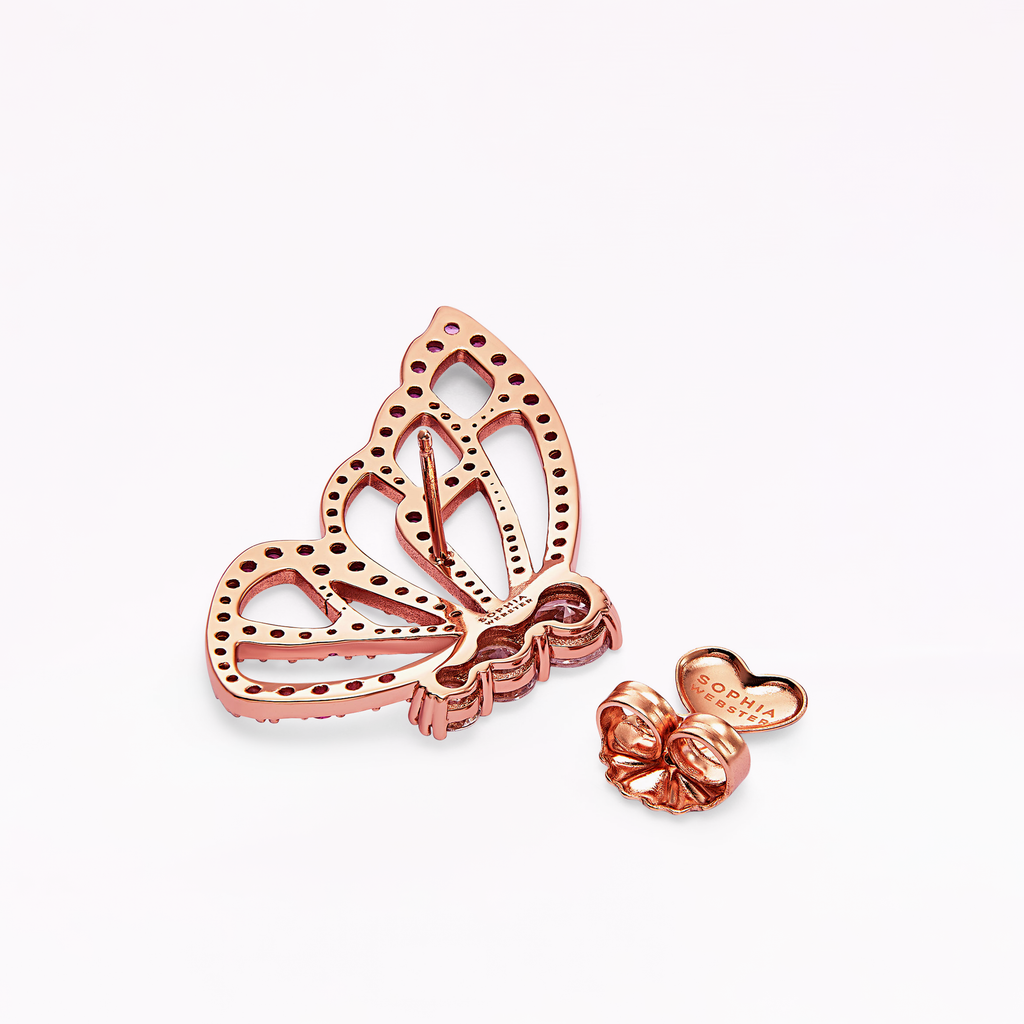 Papillon 18K Rose Gold Statement Earrings