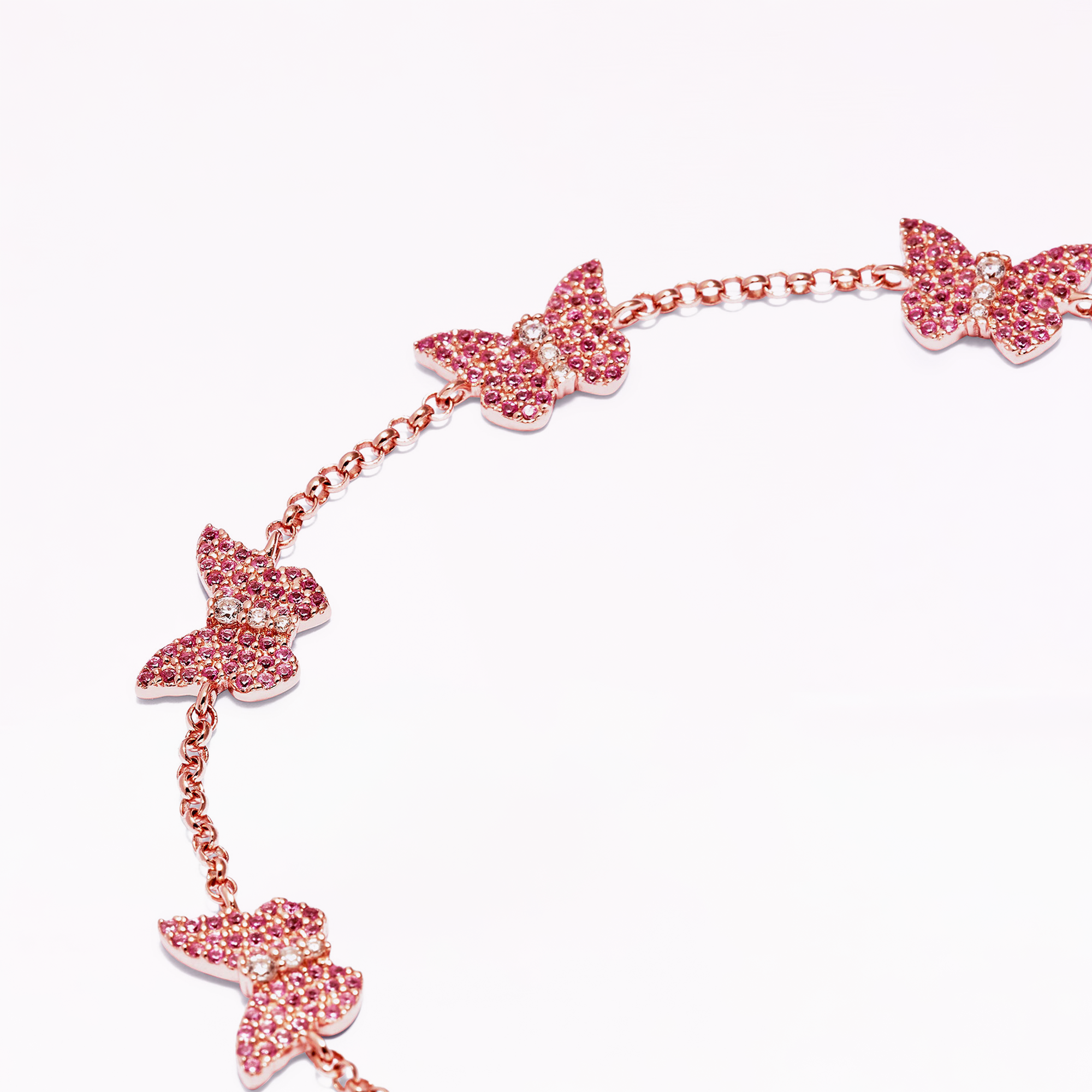 Papillon 18K Rose Gold Cerise Bracelet