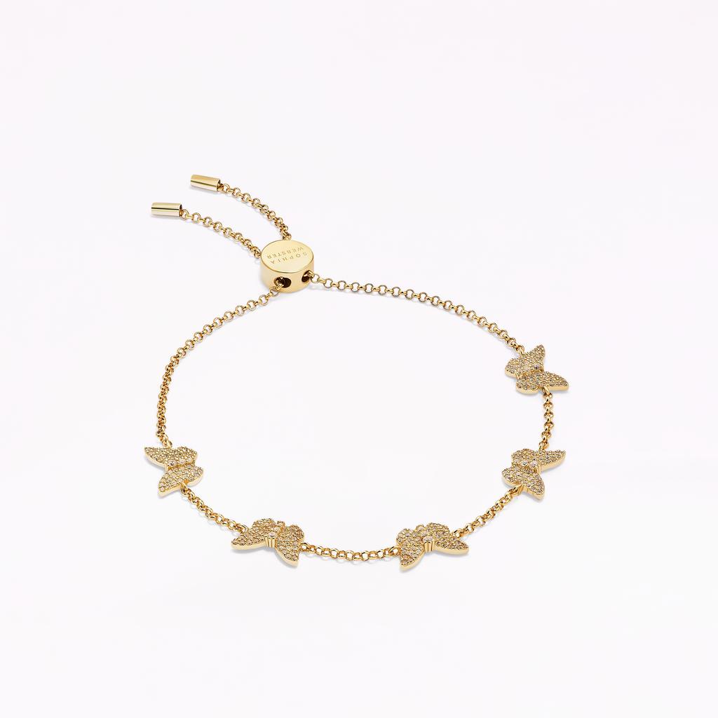 Papillon 18K Gold Bracelet