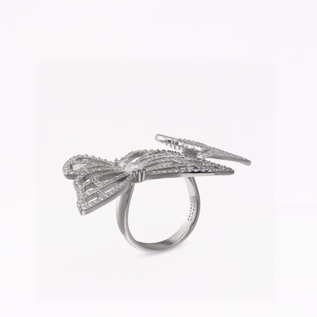 Papillon Silver Statement Ring