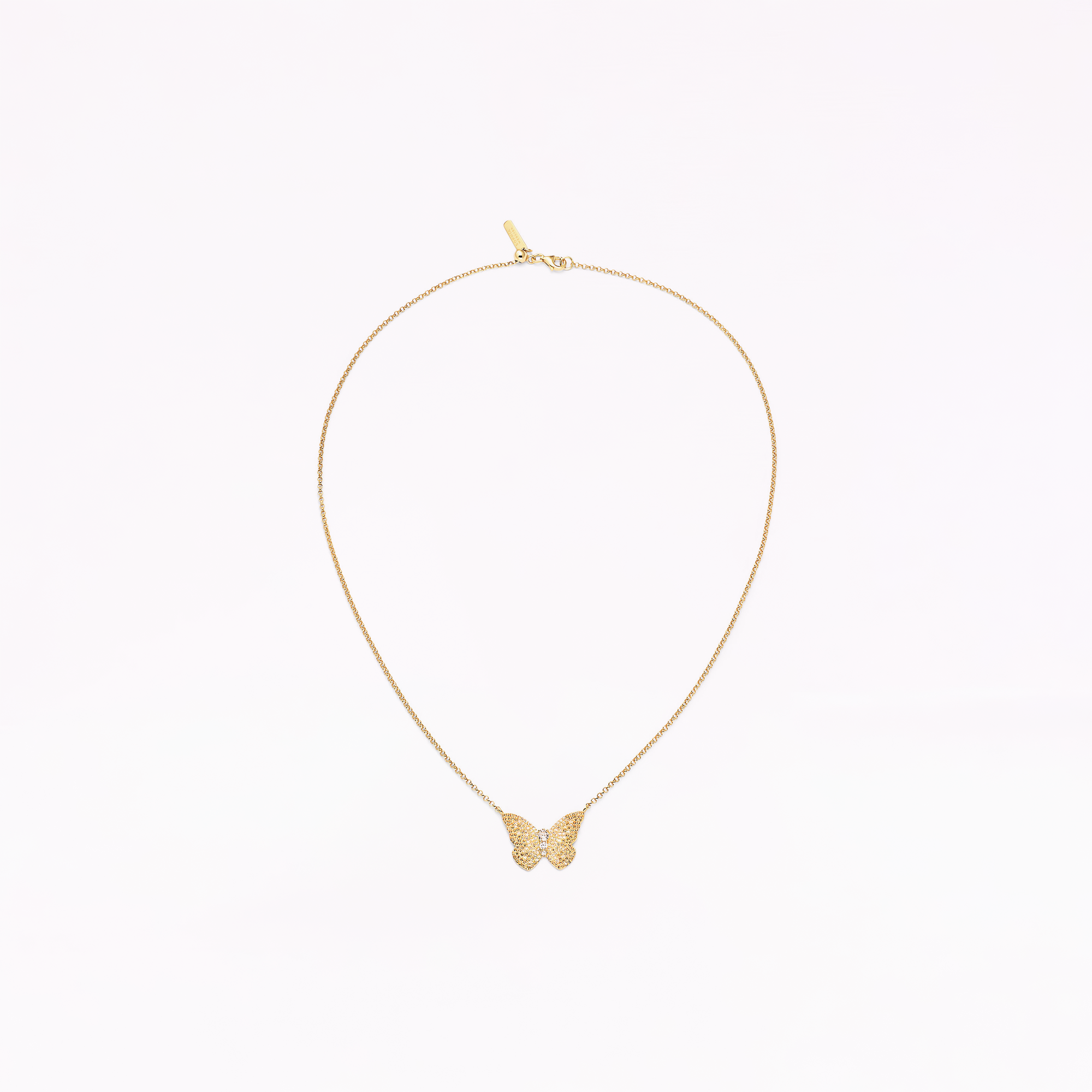 Papillon 18K Gold Citrine Pendant Necklace