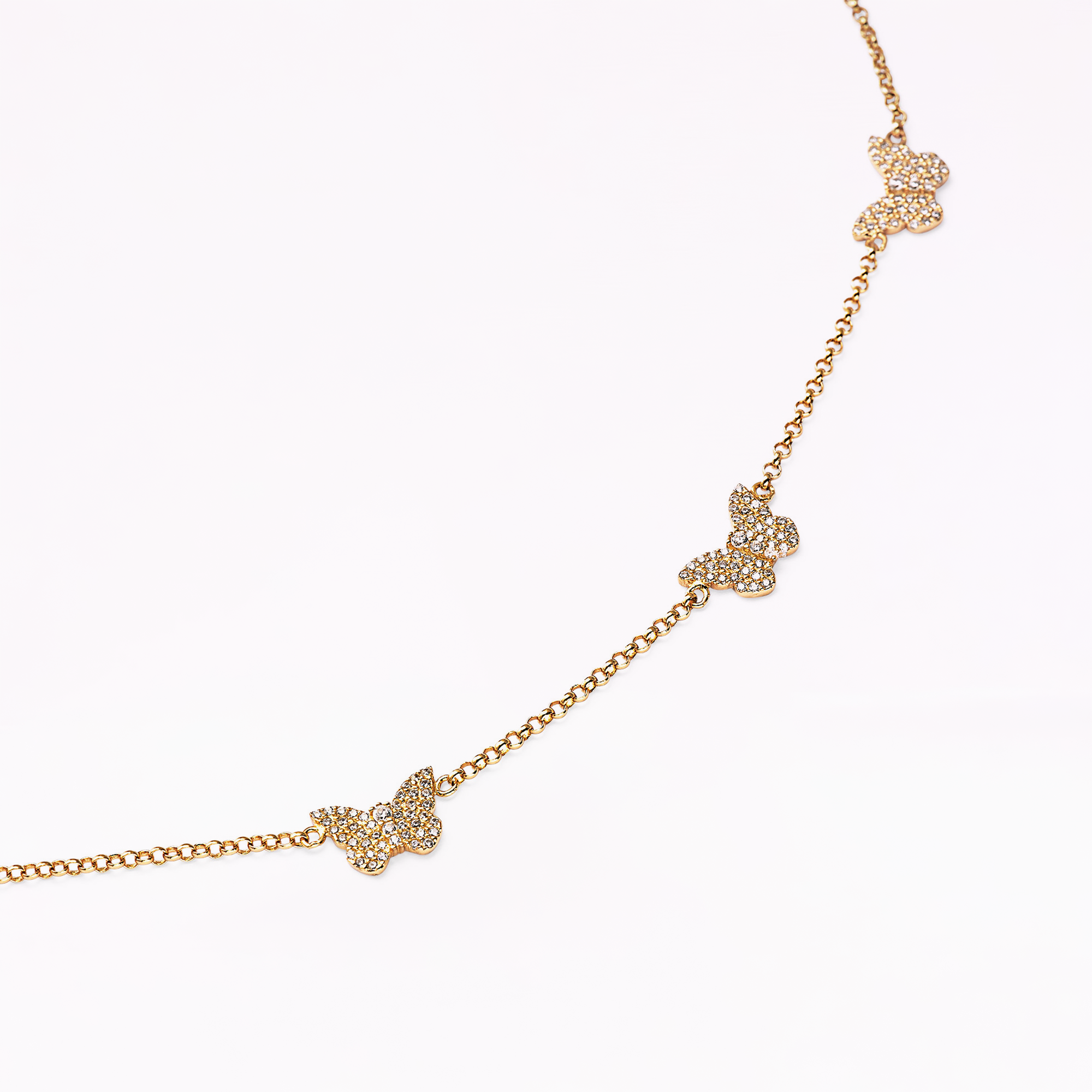 Papillon 18K Gold Multi Necklace