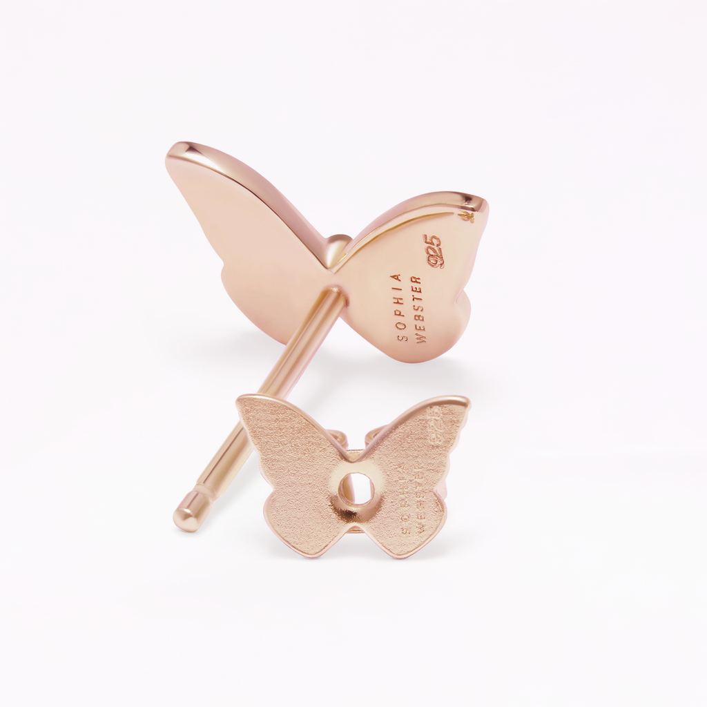 Mariposa 18K Rose Gold Stud Earrings