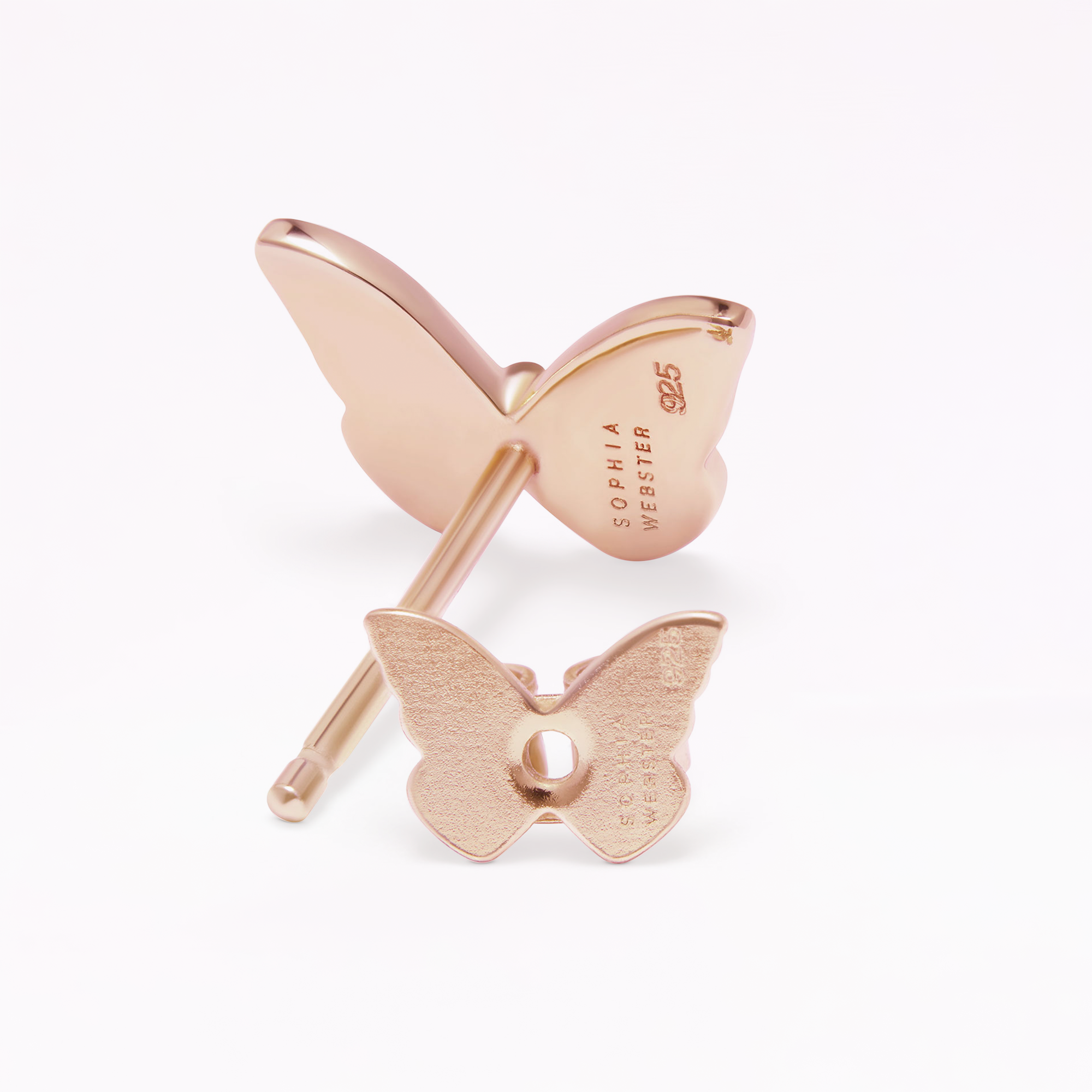 Mariposa 18K Rose Gold Stud Earrings