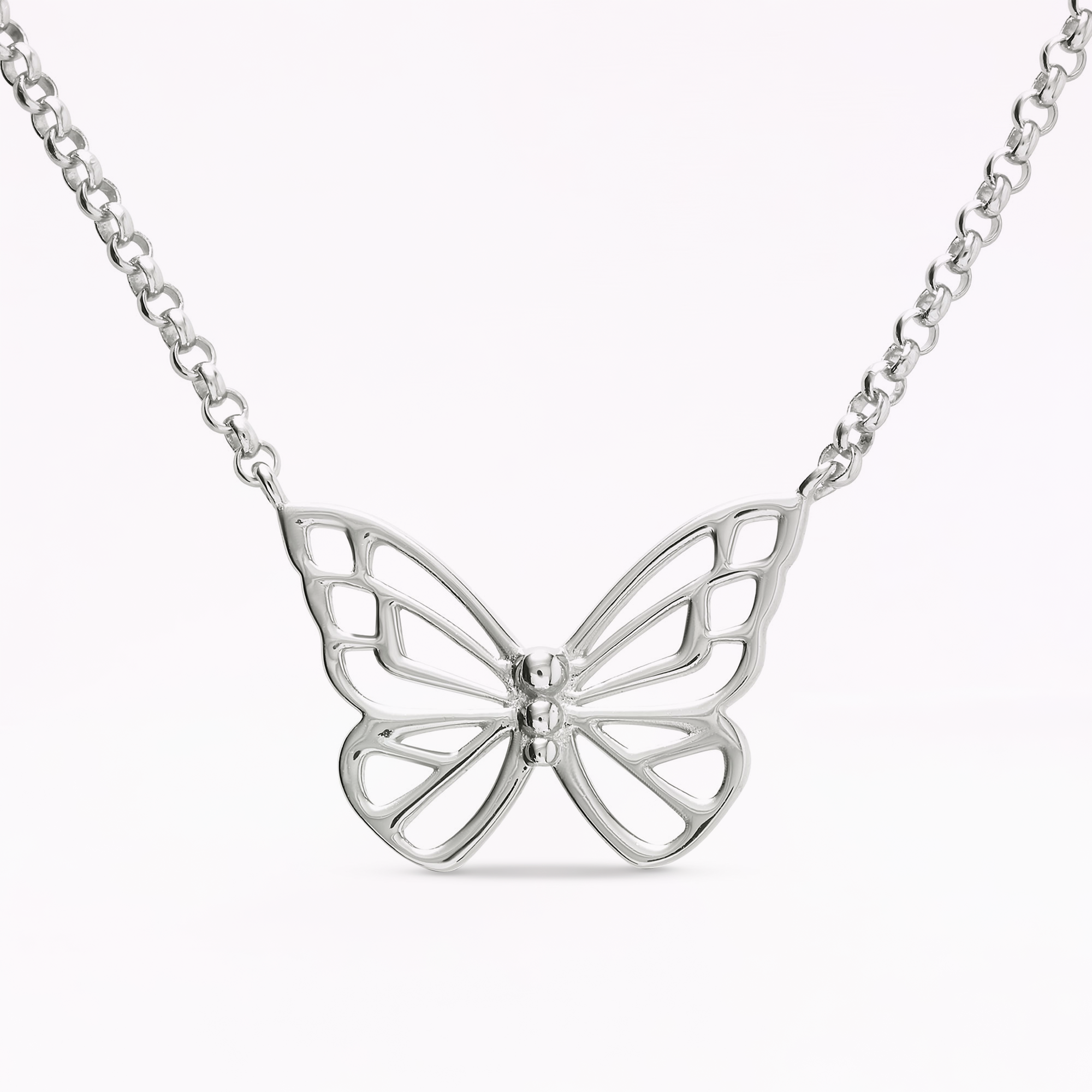 Mariposa Silver Pendant Necklace