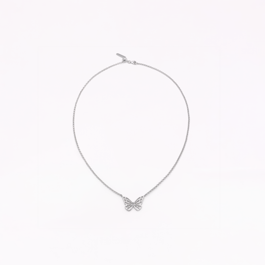 Mariposa Silver Pendant Necklace