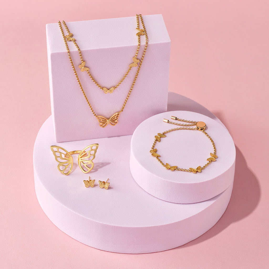 Mariposa 18K Gold Pendant Necklace