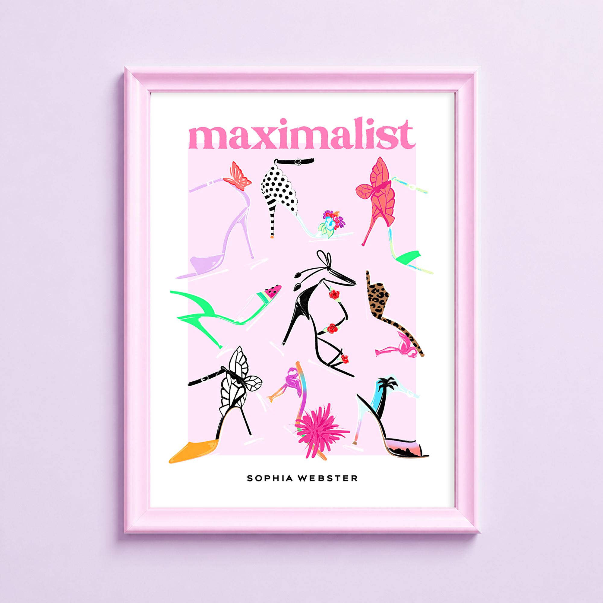 Maximalist Shoes Art Print
