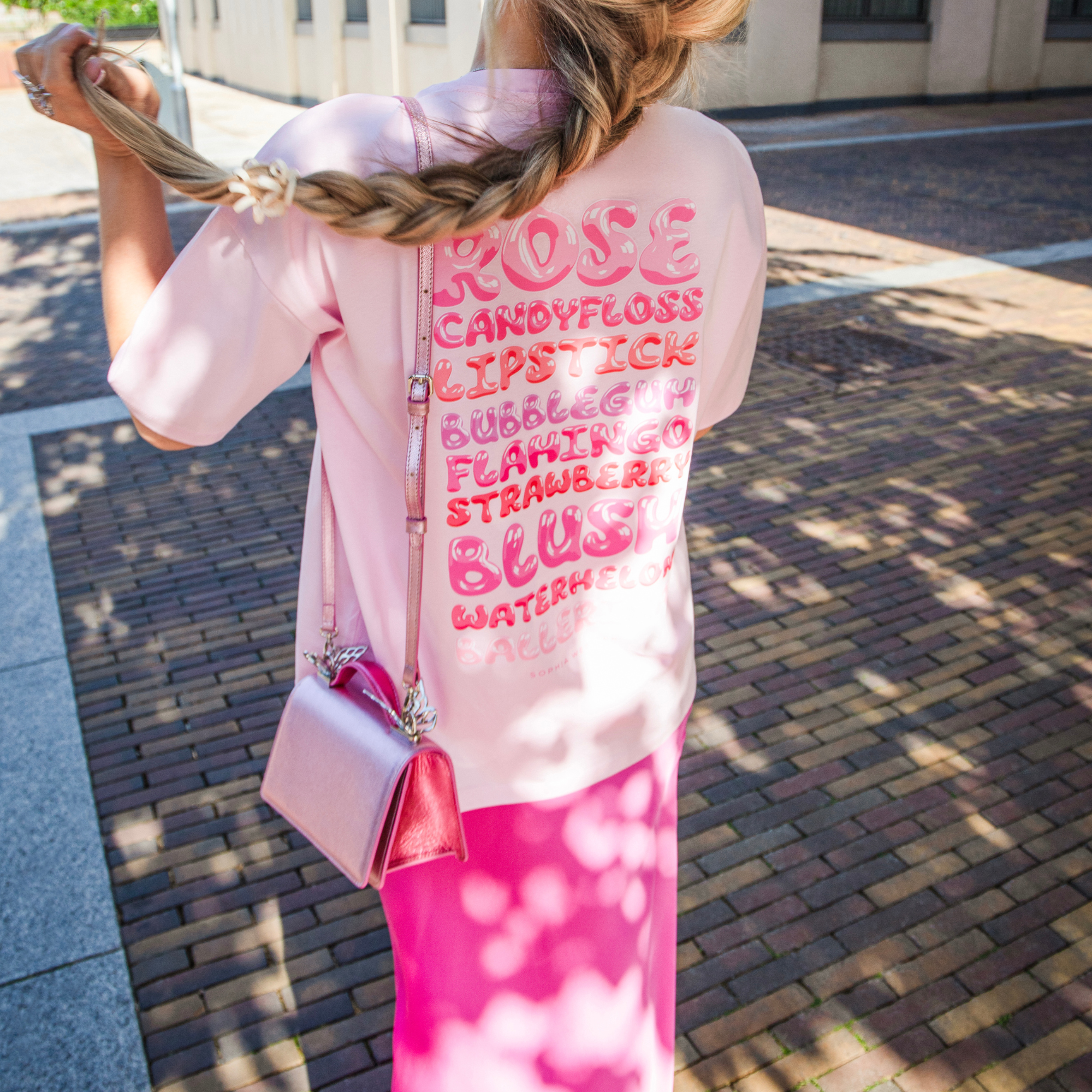 Shades Of Pink Oversized T-Shirt