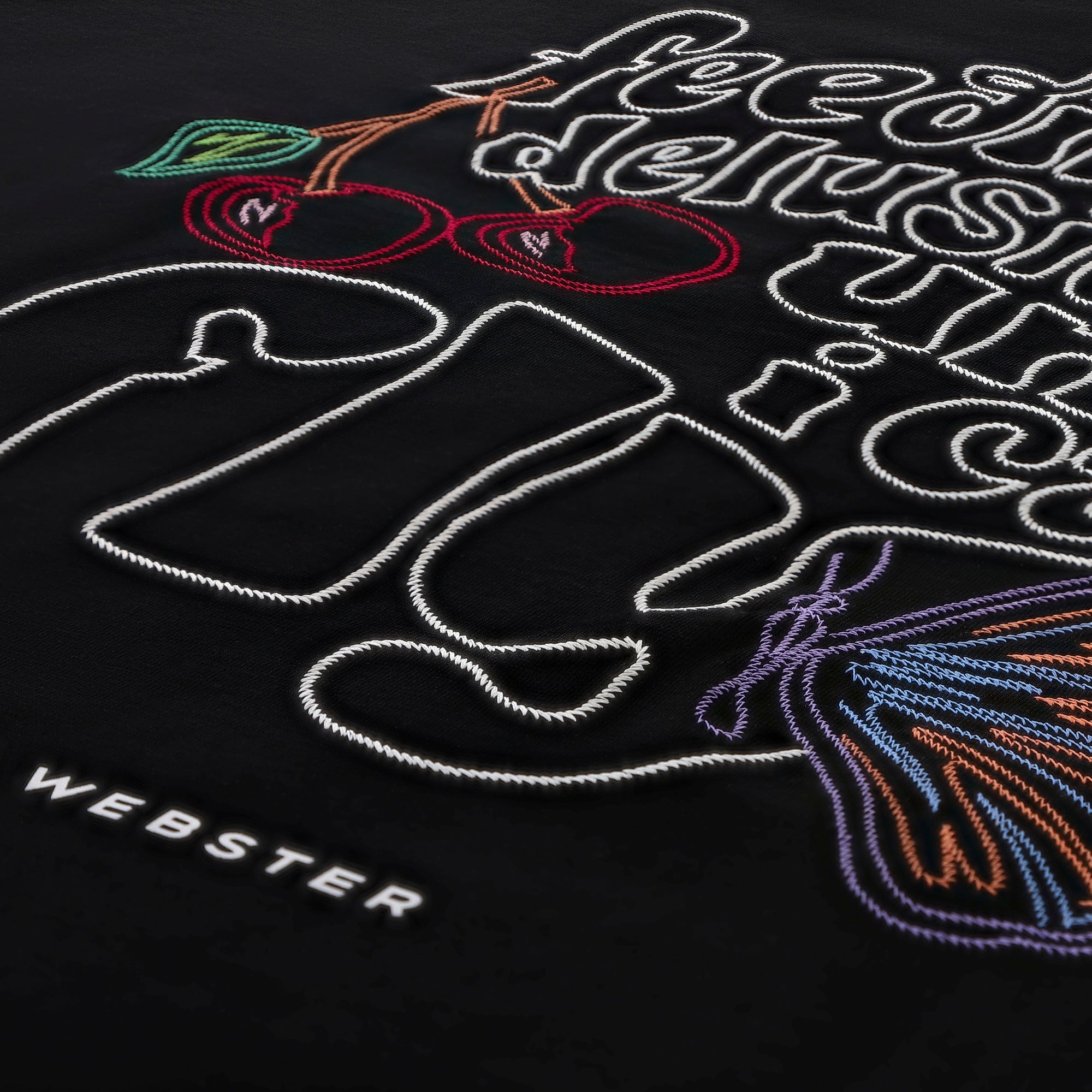 Feeding My Delusion Embroidery Oversized T-Shirt