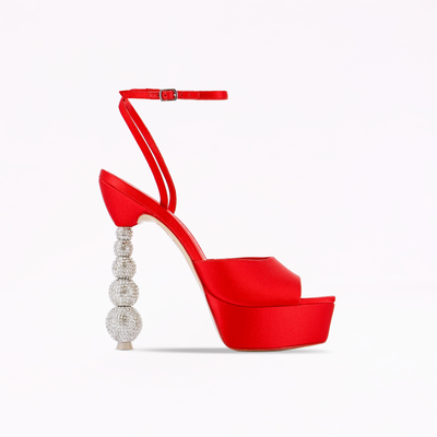 Natalia Crystal Platform Sandal