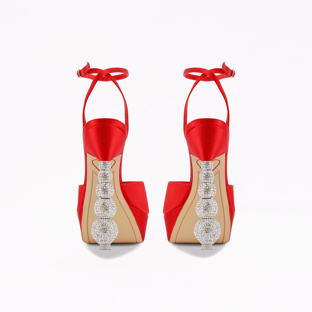 Natalia Crystal Platform Sandal