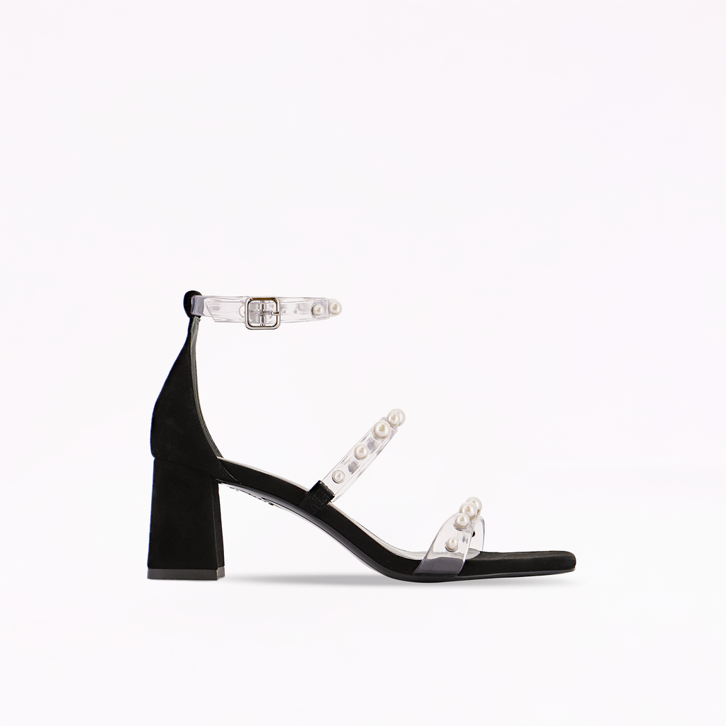 Rosalind Pearl Mid Block Sandal