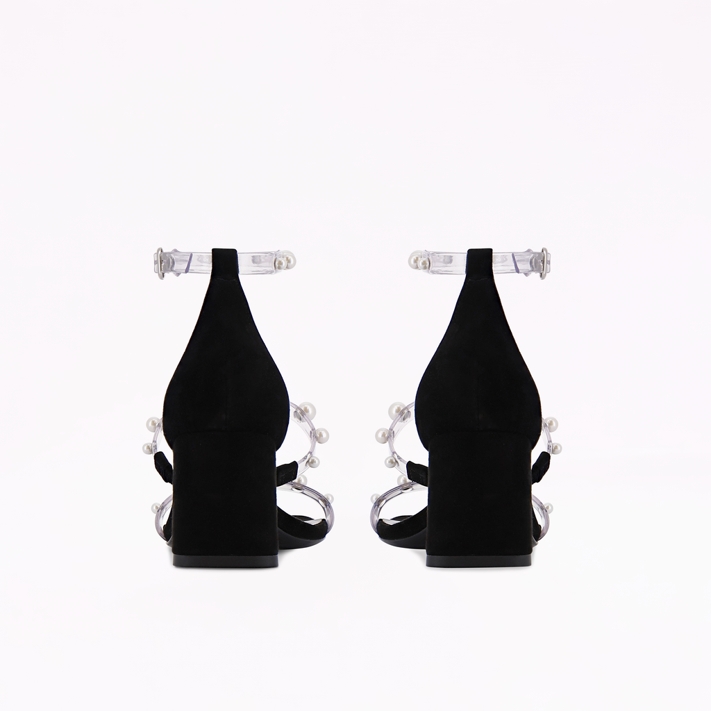 Rosalind Pearl Mid Block Sandal