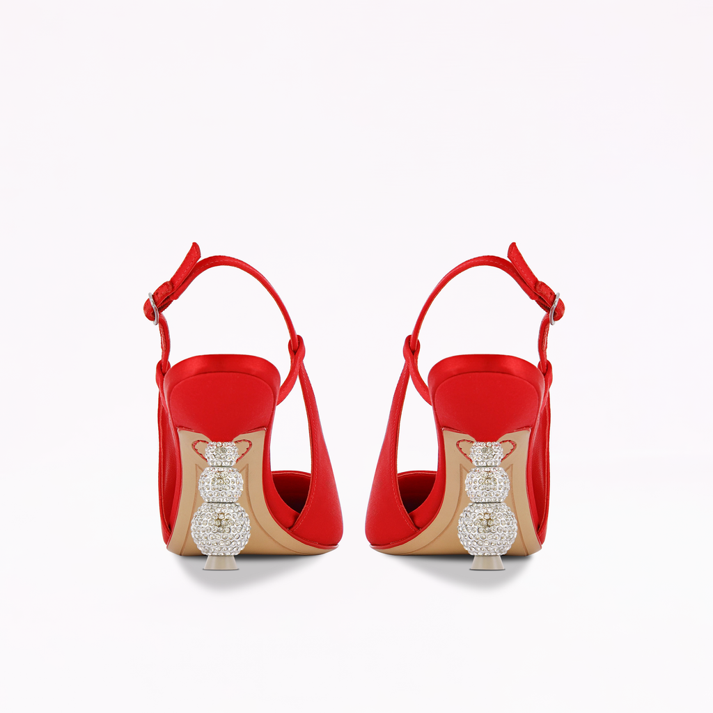 Natalia Crystal Mid Slingback Pump