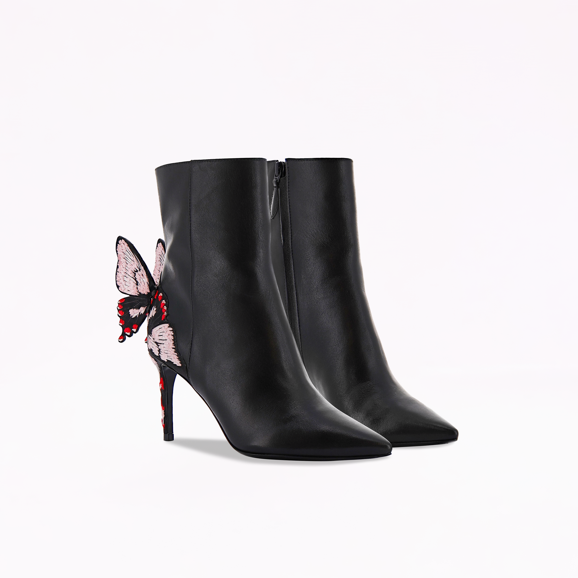 Chiara Embroidery Mid Ankle Boot