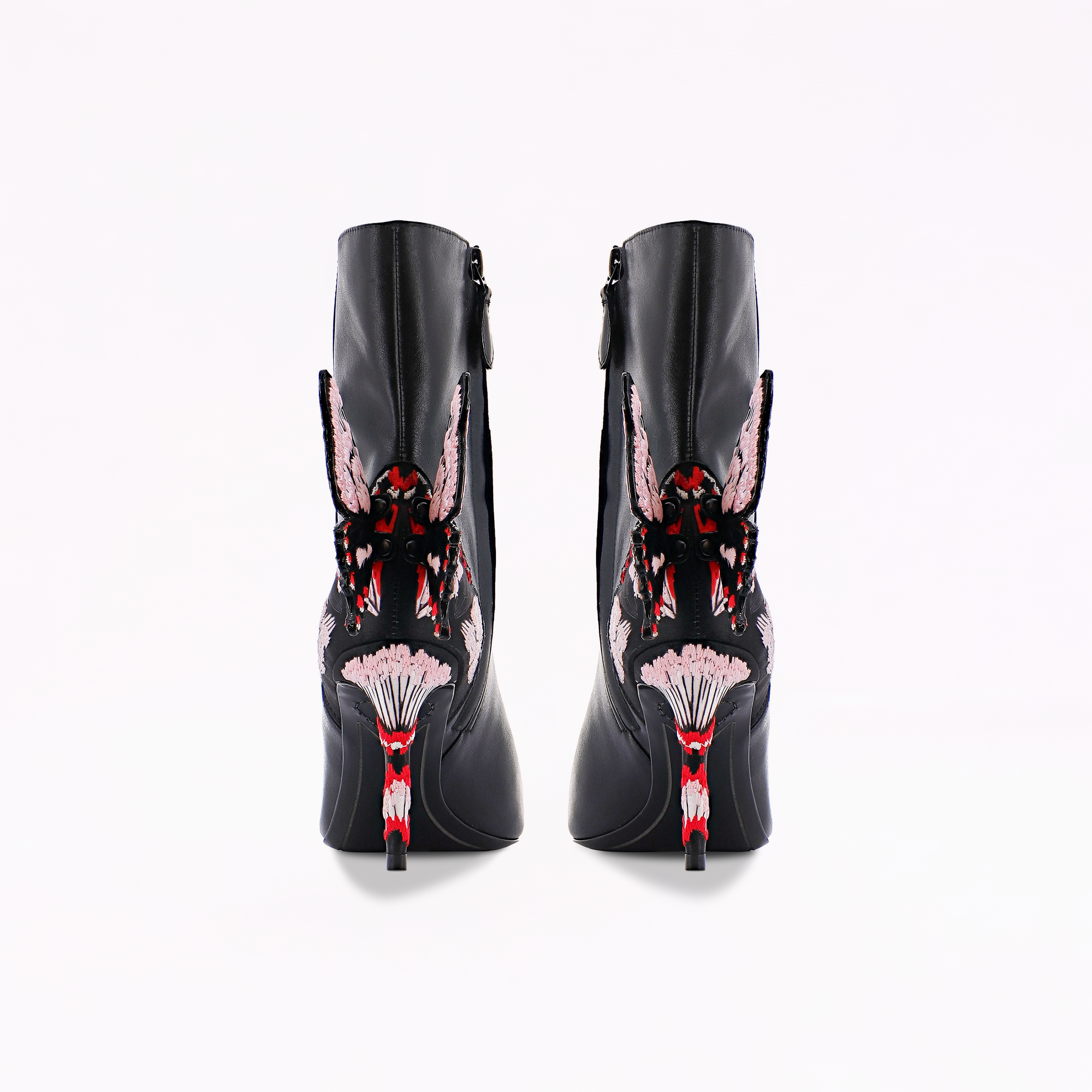 Chiara Embroidery Mid Ankle Boot