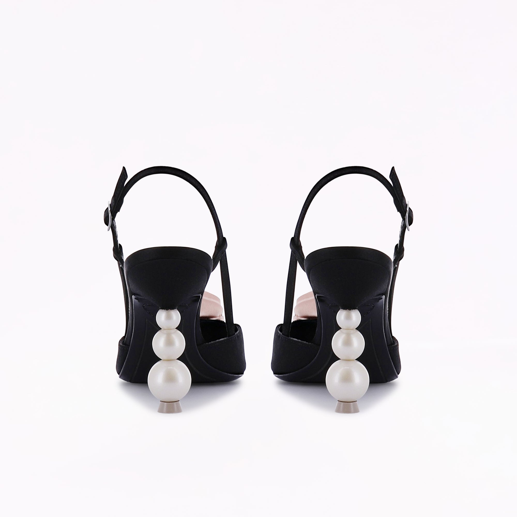 Rosette Pearl Mid Slingback