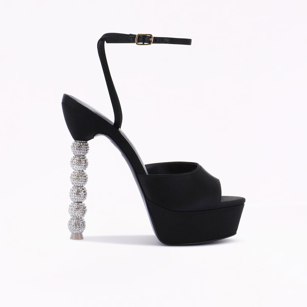 Effie Crystal Platform Sandal