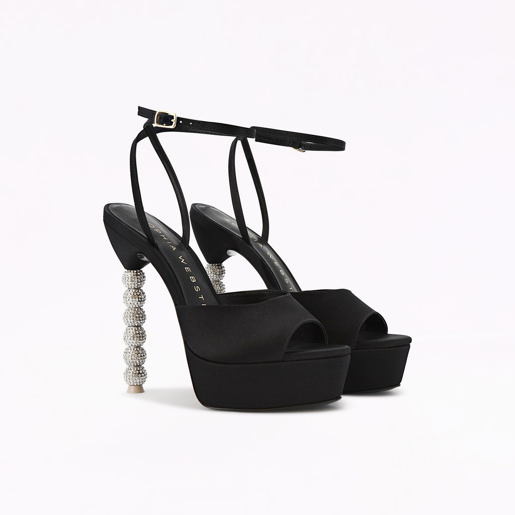 Effie Crystal Platform Sandal
