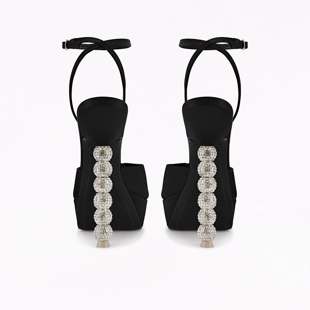 Effie Crystal Platform Sandal