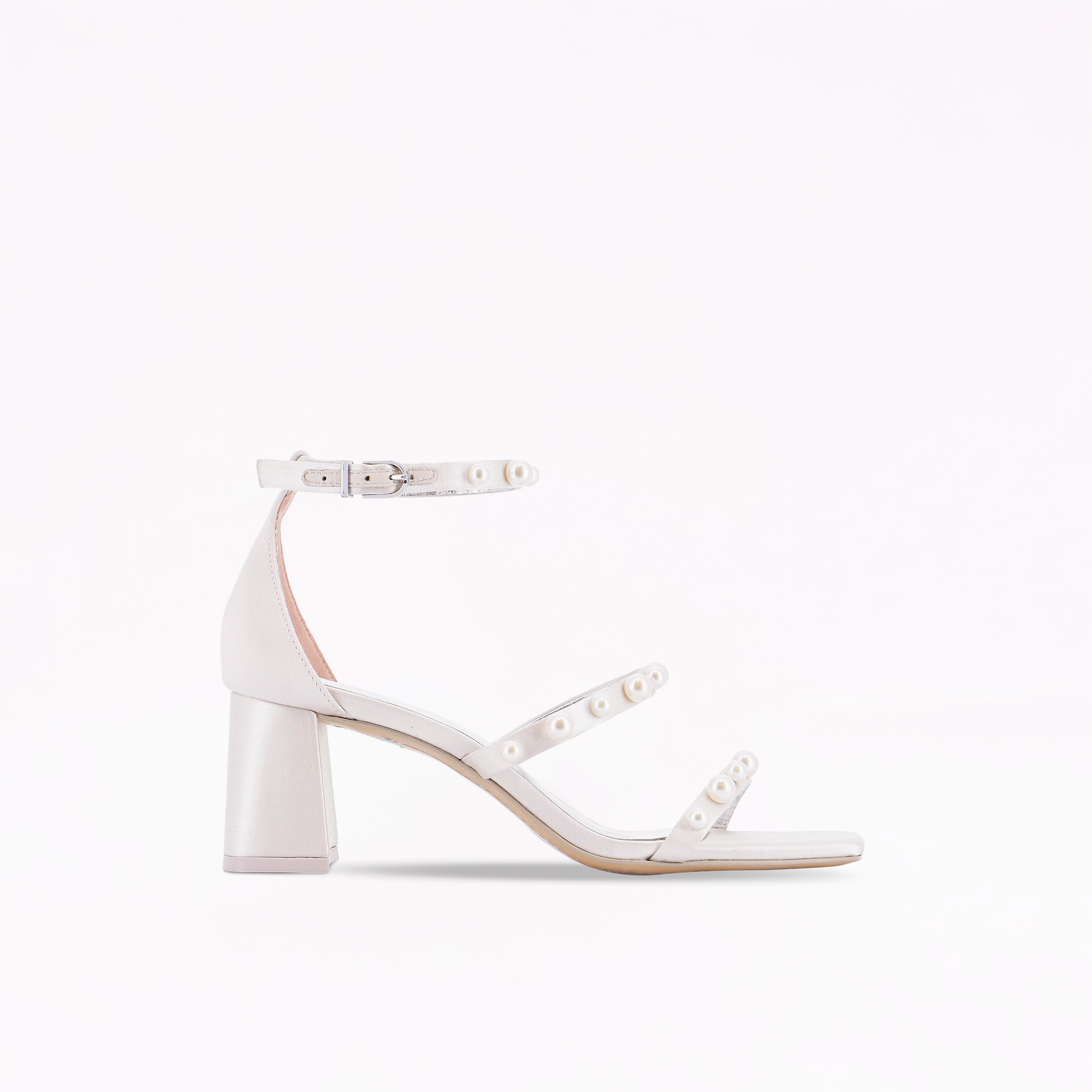 Rosalind Pearl Mid Block Sandal