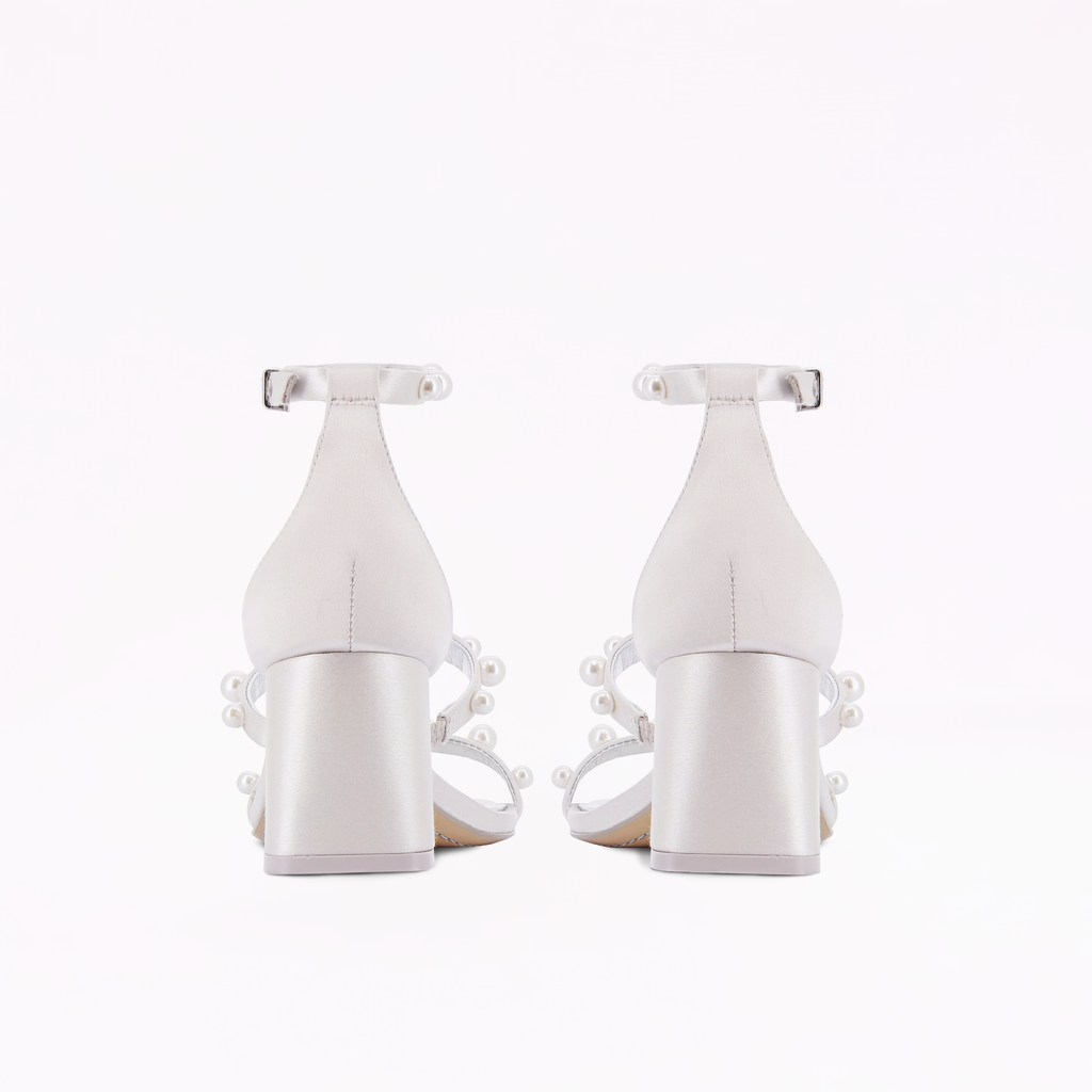 Rosalind Pearl Mid Block Sandal