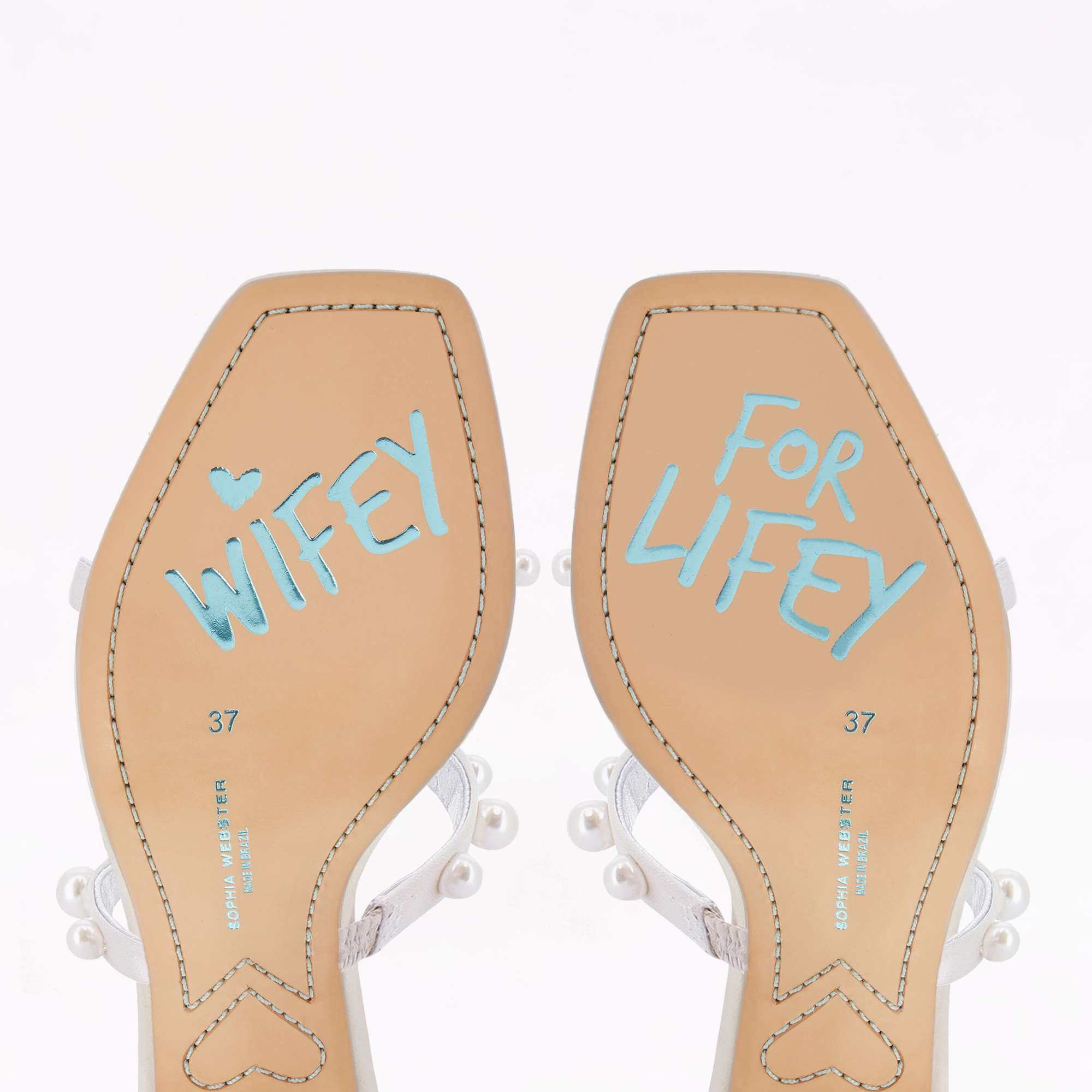 Rosalind Pearl Mid Block Sandal