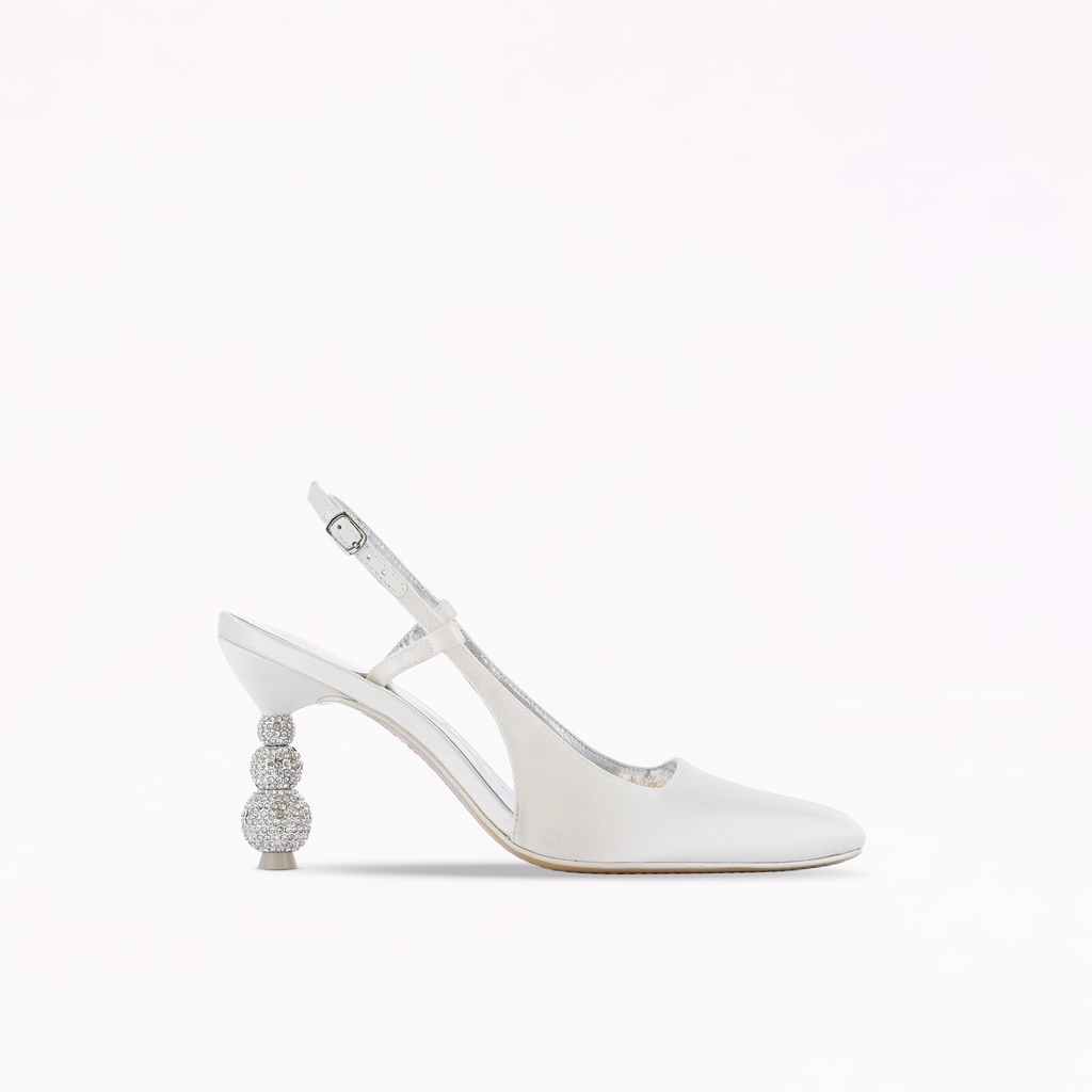 Natalia Crystal Mid Slingback Pump